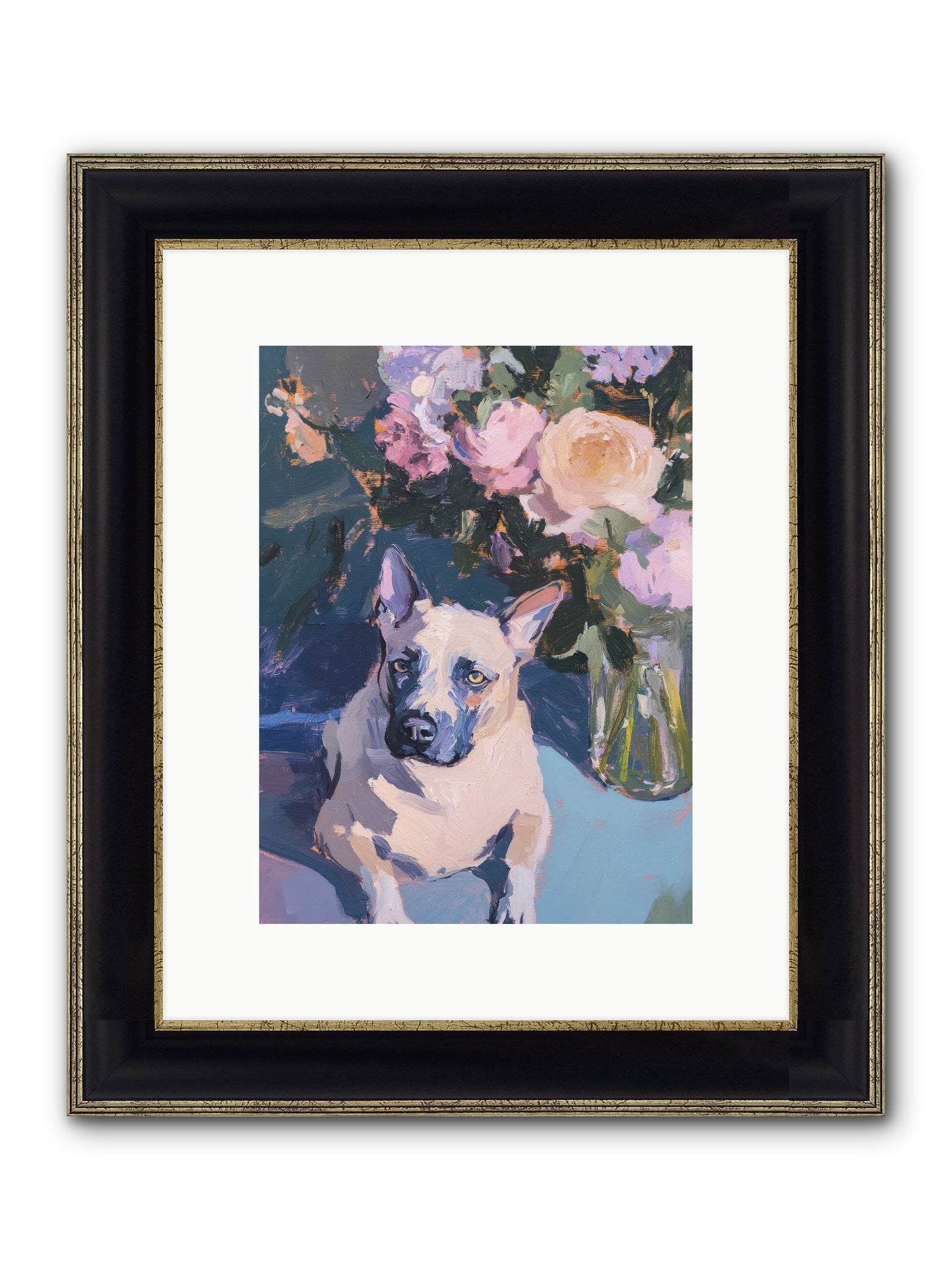 Sweet Little Rascal Framed Print - Black & Gold 9x12