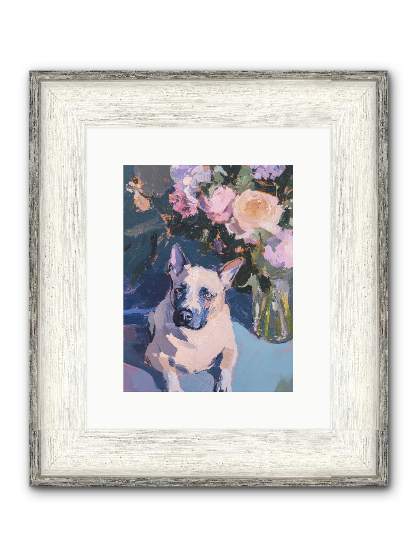 Sweet Little Rascal Framed Print - Driftwood White 9x12