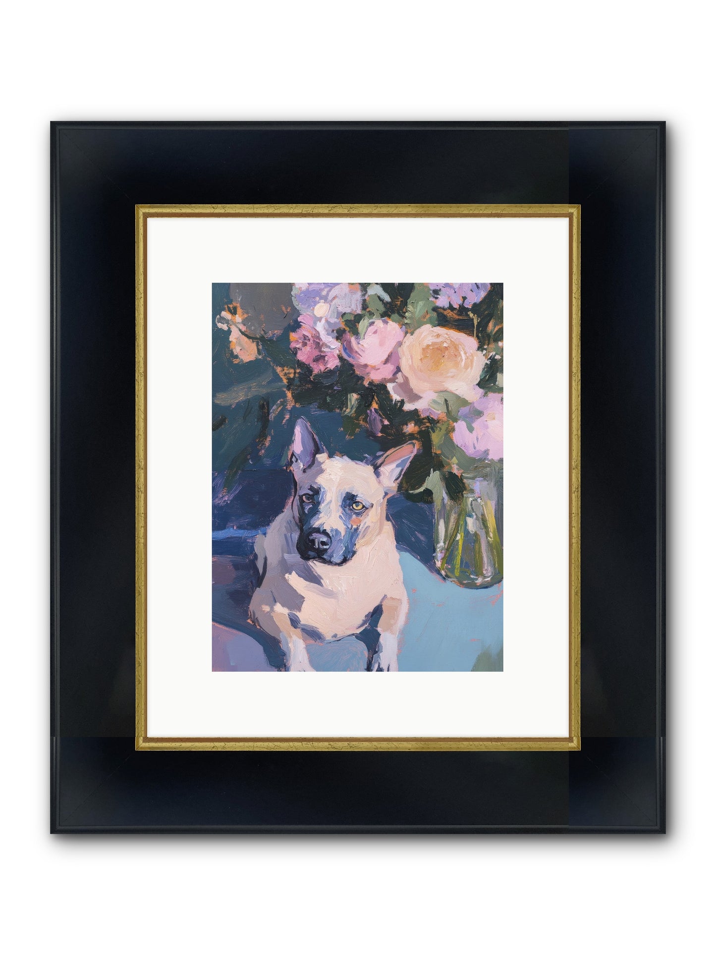 Sweet Little Rascal Framed Print - Wide Black w/Gold 9x12