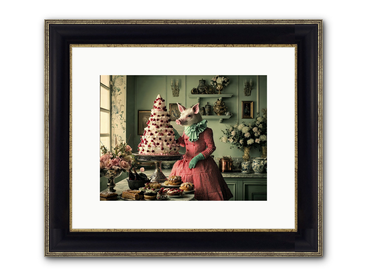 Sweet Makers' Guild No.1 Framed Print - Black & Gold 12x9