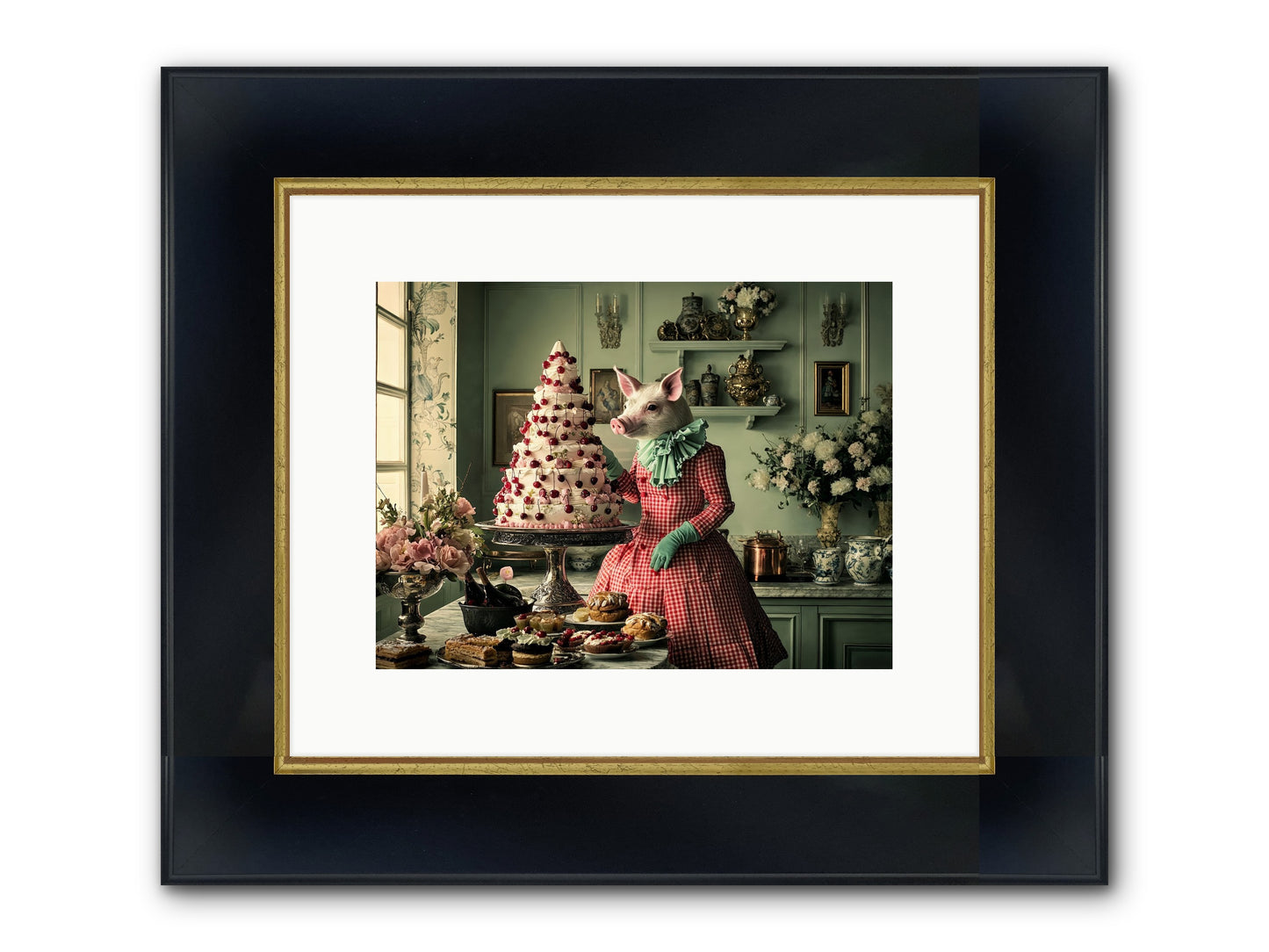 Sweet Makers' Guild No.1 Framed Print - Wide Black w/Gold 12x9