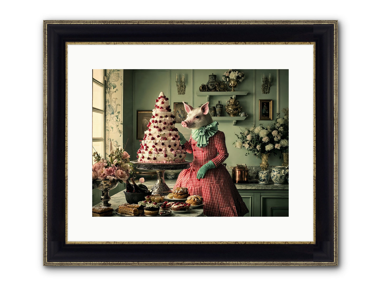 Sweet Makers' Guild No.1 Framed Print - Black & Gold 16x12