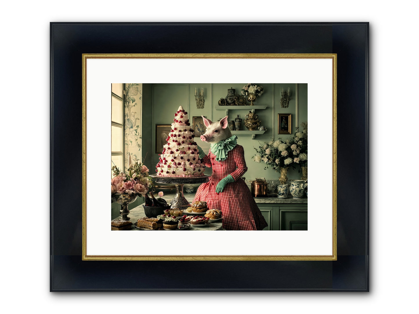 Sweet Makers' Guild No.1 Framed Print - Wide Black w/Gold 16x12