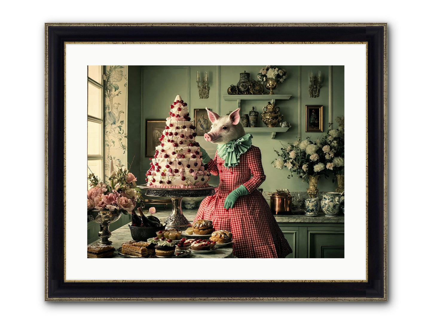 Sweet Makers' Guild No.1 Framed Print - Black & Gold 24x18
