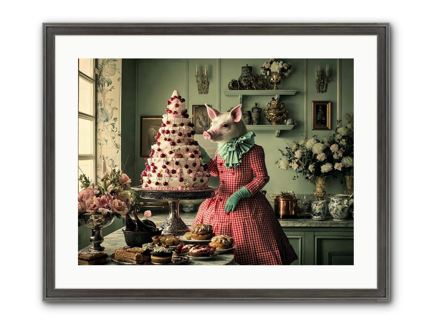 Sweet Makers' Guild No.1 Framed Print - Slimwoods Black/Silver 24x18