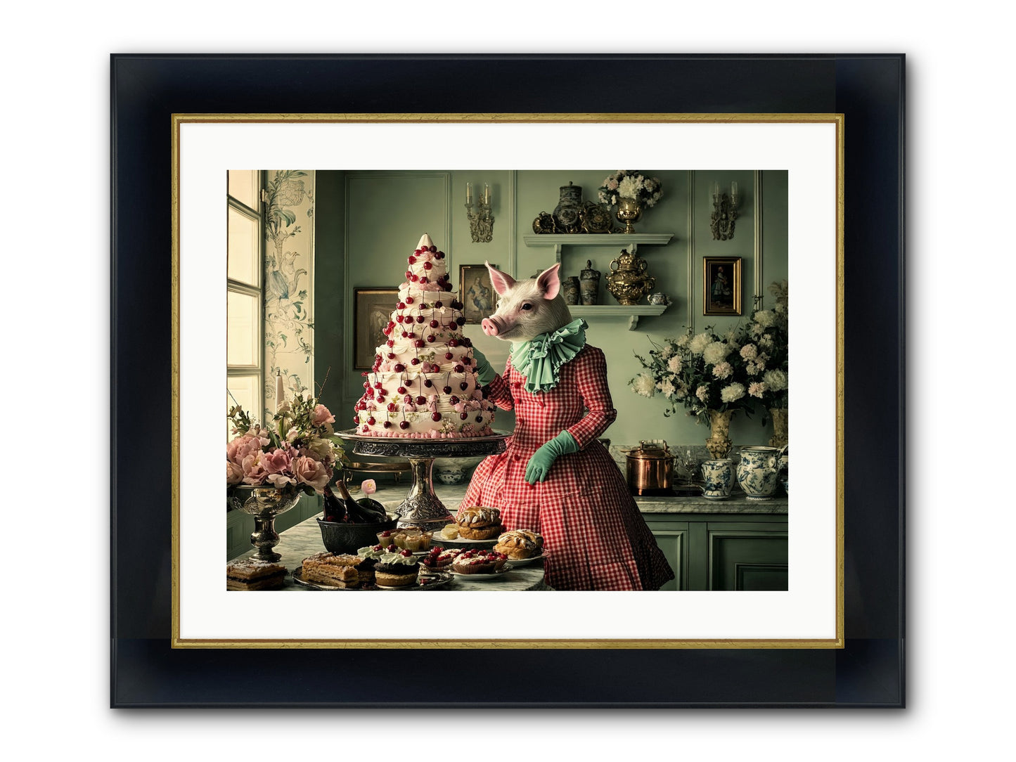 Sweet Makers' Guild No.1 Framed Print - Wide Black w/Gold 24x18