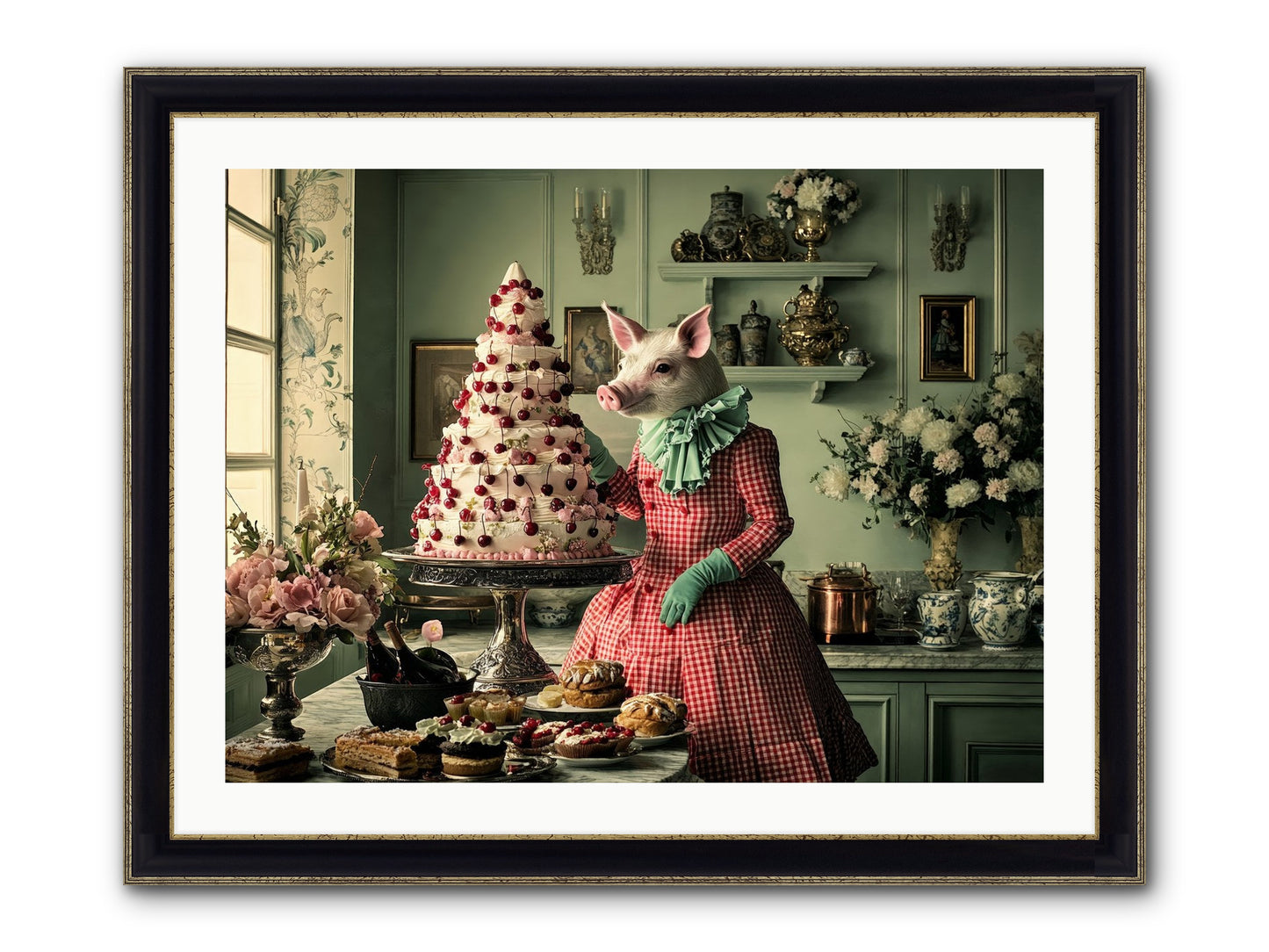 Sweet Makers' Guild No.1 Framed Print - Black & Gold 32x24