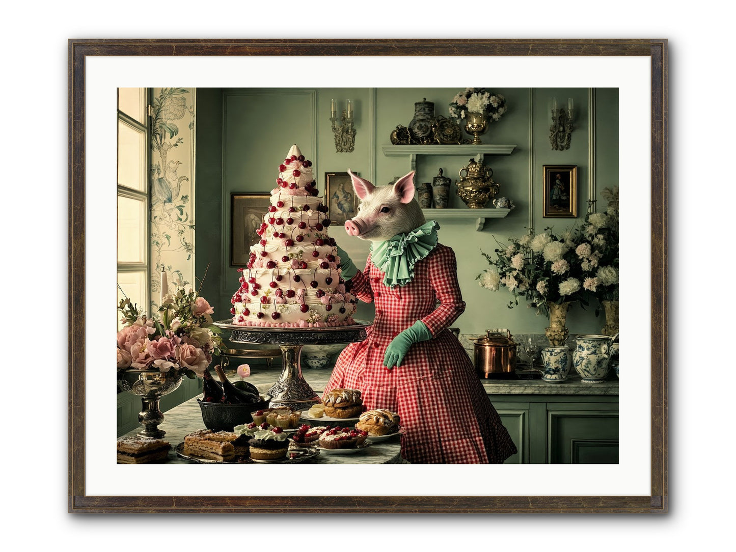 Sweet Makers' Guild No.1 Framed Print - Slimwoods Black/Gold 32x24