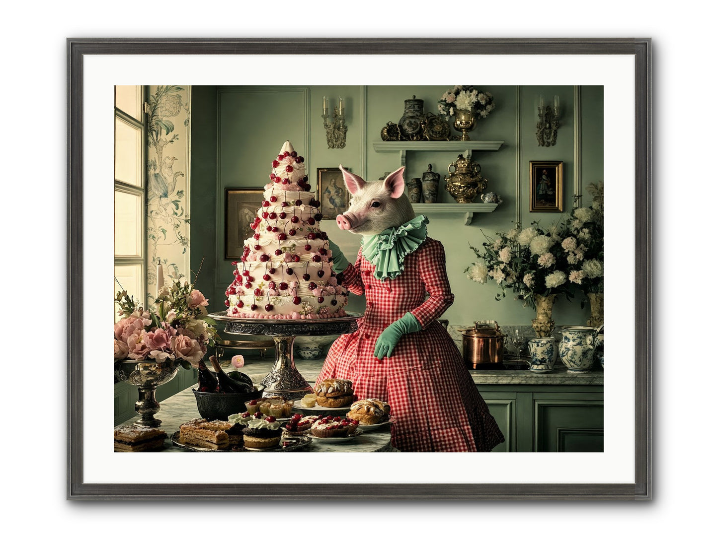 Sweet Makers' Guild No.1 Framed Print - Slimwoods Black/Silver 32x24