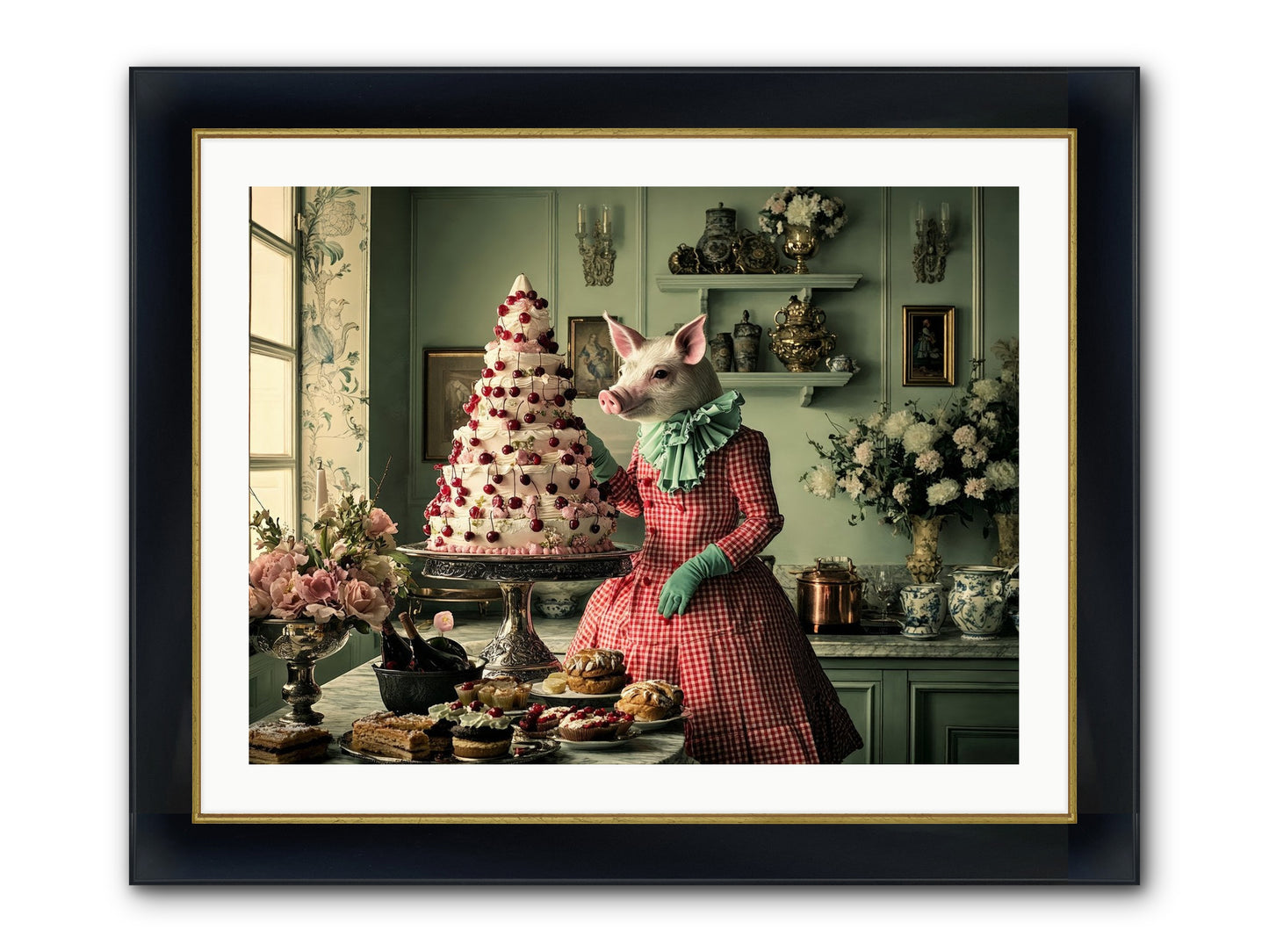 Sweet Makers' Guild No.1 Framed Print - Wide Black w/Gold 32x24