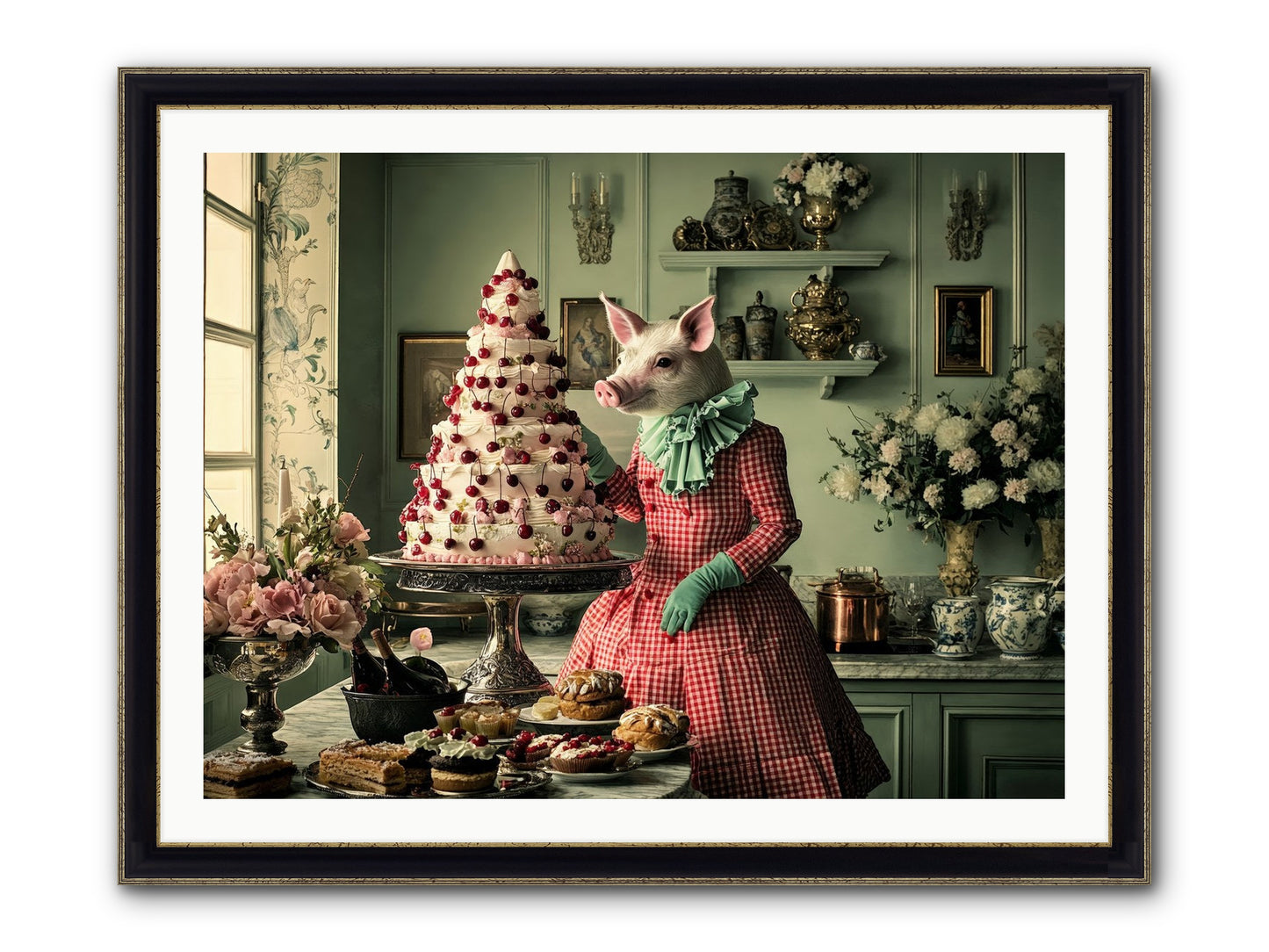 Sweet Makers' Guild No.1 Framed Print - Black & Gold 40x30
