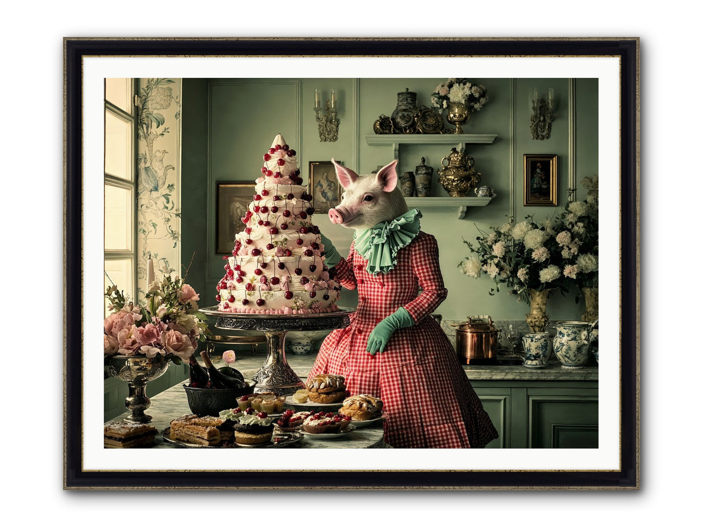 Sweet Makers' Guild No.1 Framed Print - Black & Gold 48x36