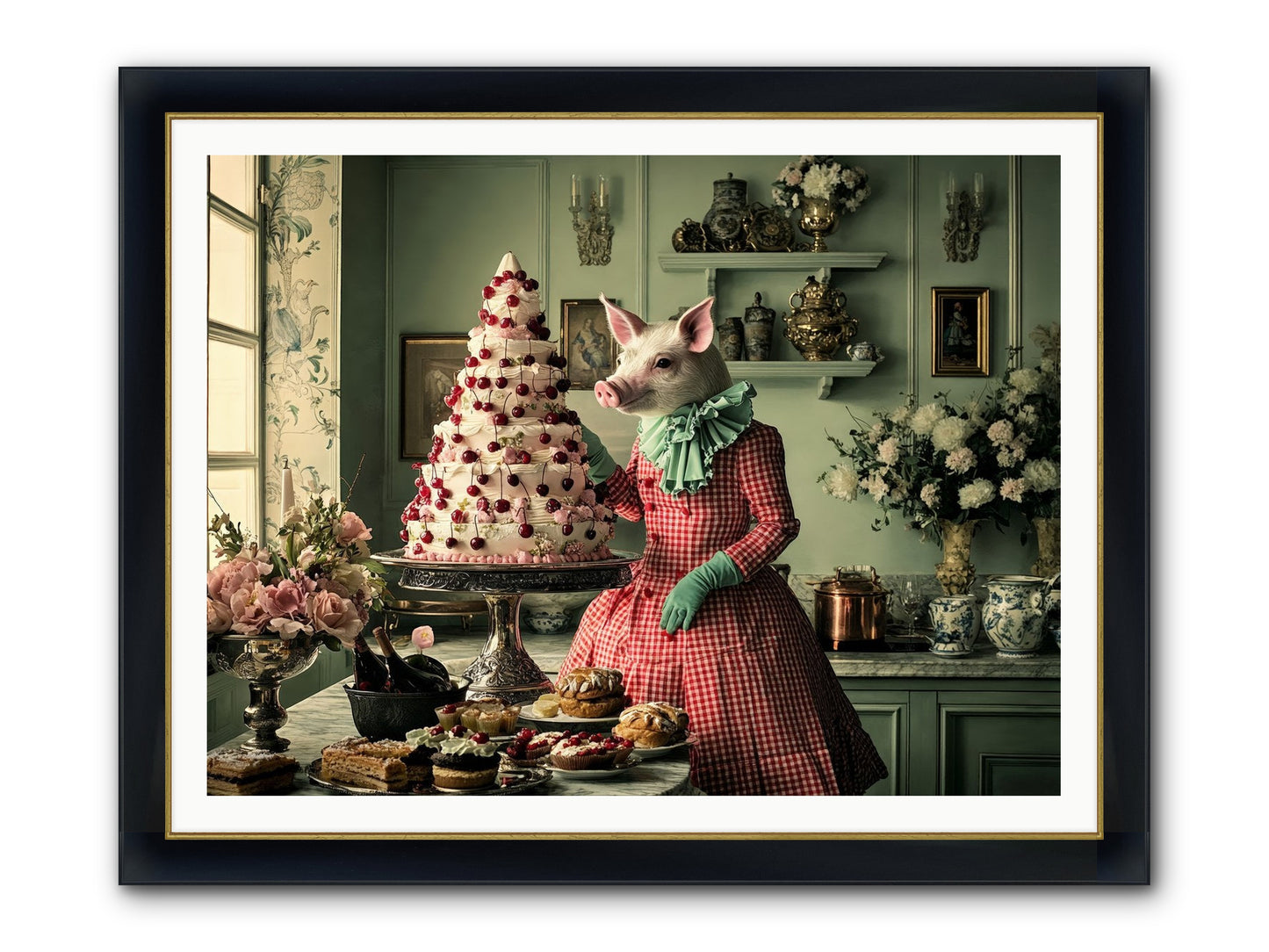 Sweet Makers' Guild No.1 Framed Print - Wide Black w/Gold 48x36