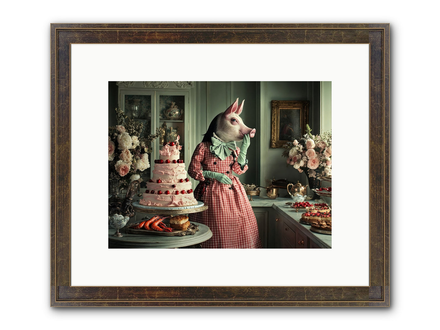 Sweet Makers' Guild No.2 Framed Print - Slimwoods Black/Gold 12x9