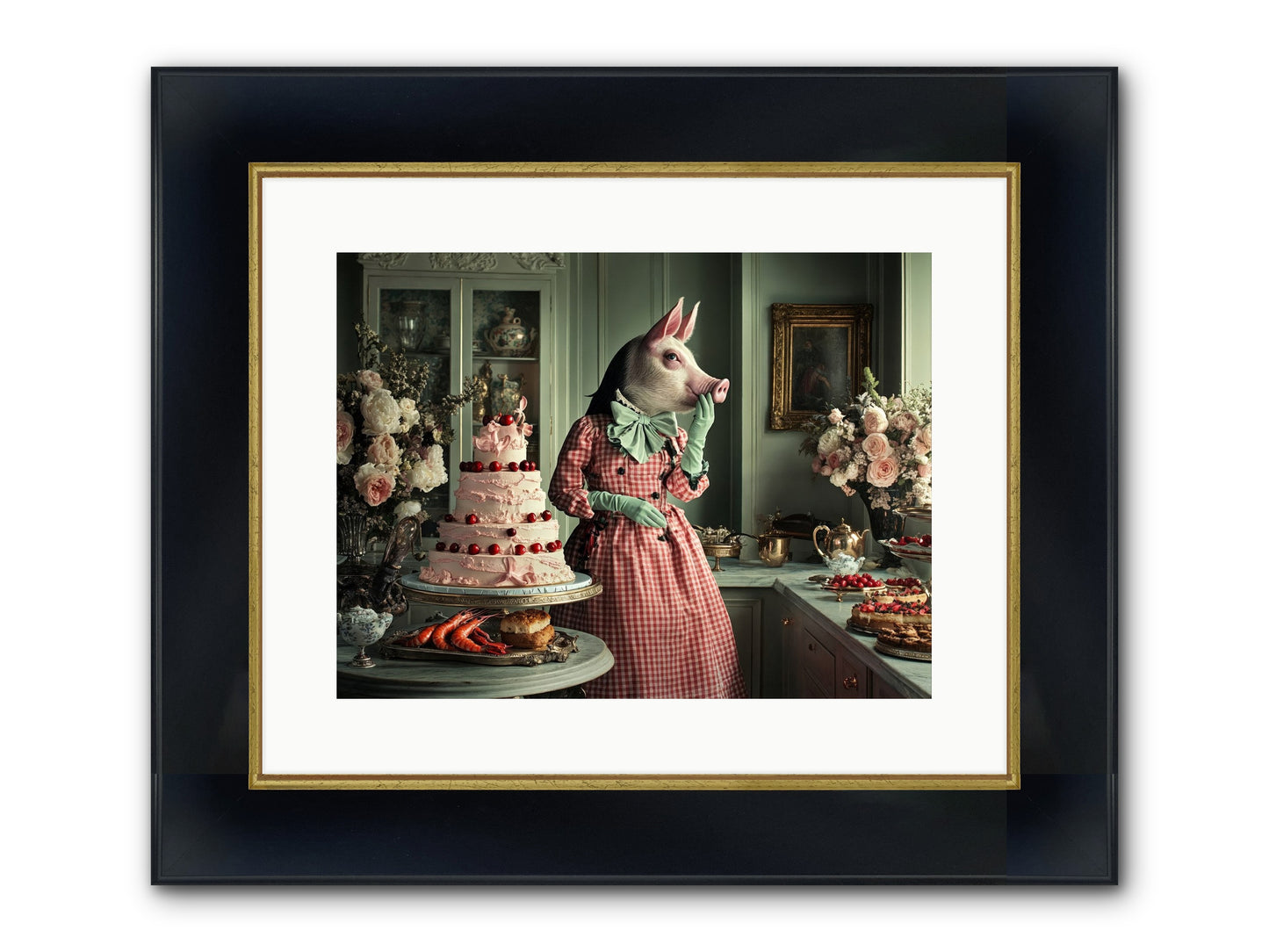 Sweet Makers' Guild No.2 Framed Print - Wide Black w/Gold 16x12