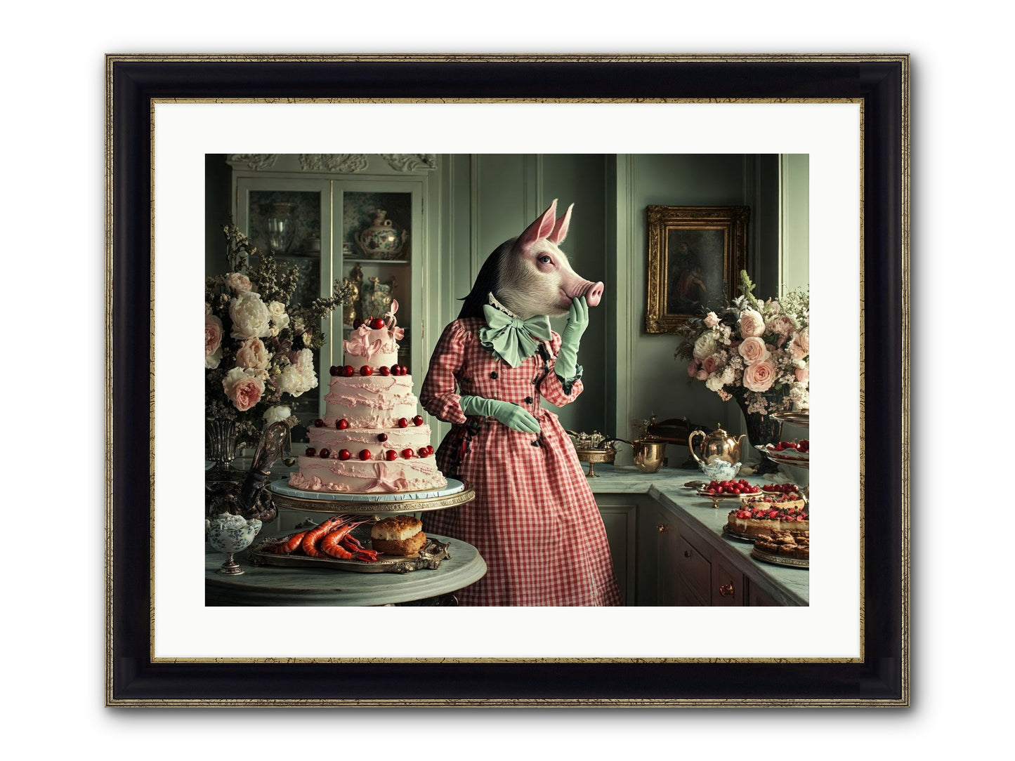 Sweet Makers' Guild No.2 Framed Print - Black & Gold 24x18