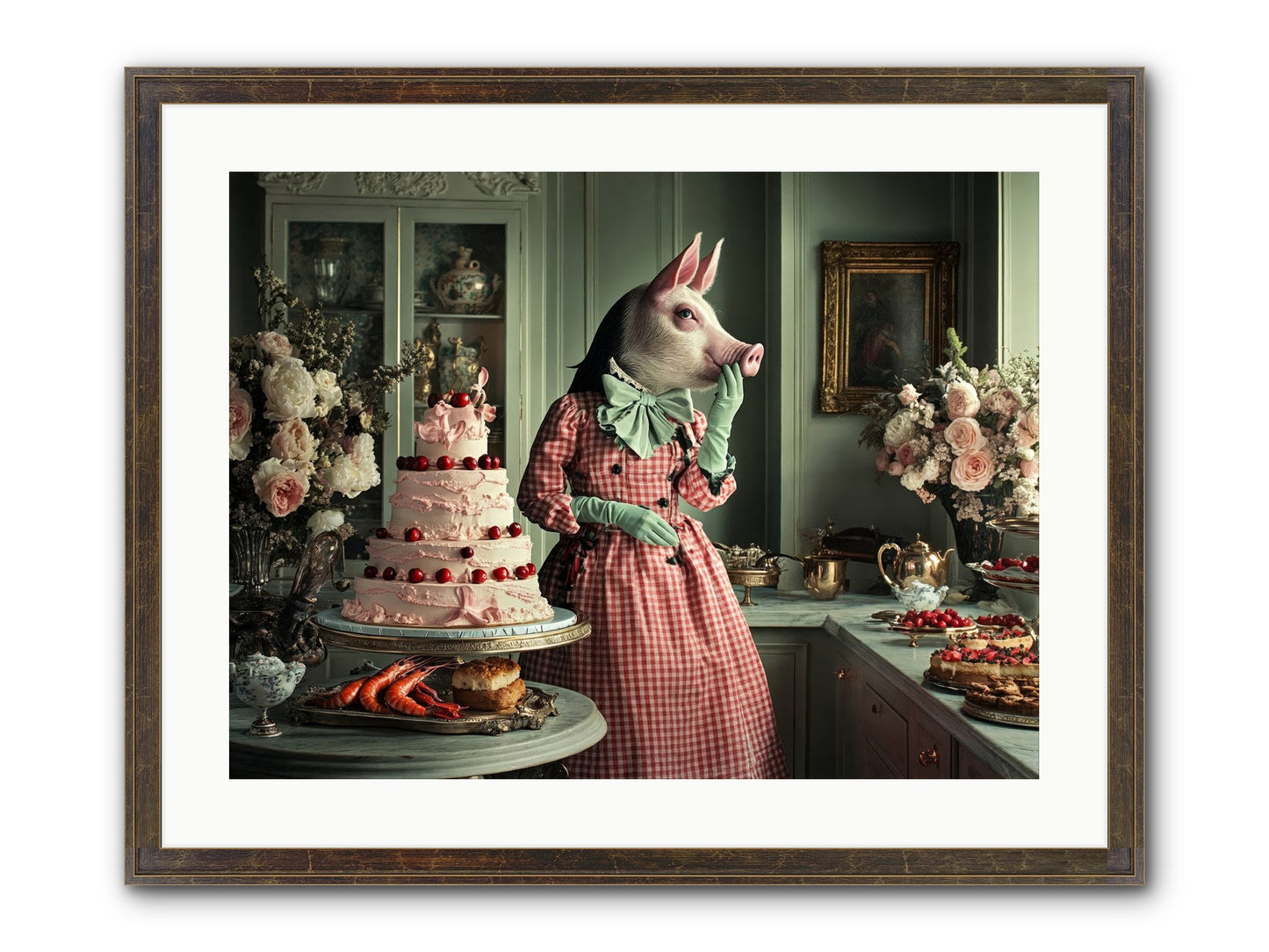Sweet Makers' Guild No.2 Framed Print - Slimwoods Black/Gold 24x18