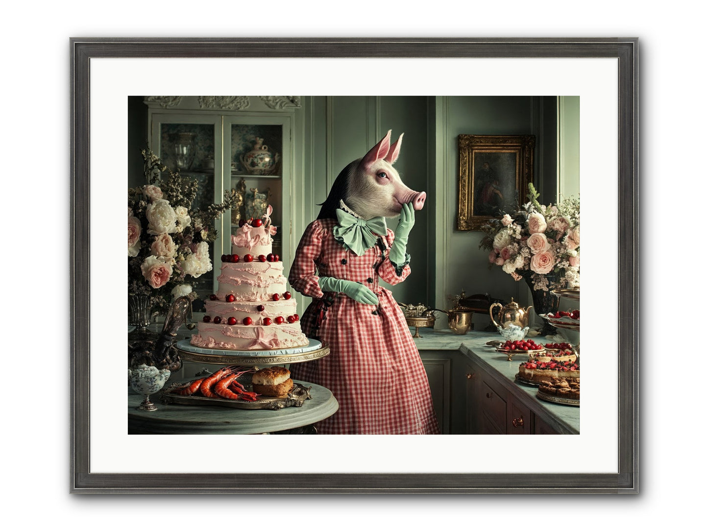 Sweet Makers' Guild No.2 Framed Print - Slimwoods Black/Silver 24x18