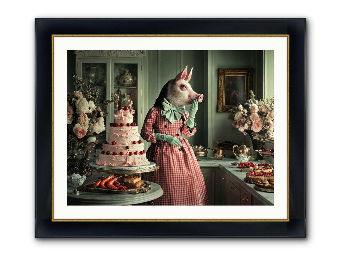 Sweet Makers' Guild No.2 Framed Print - Wide Black w/Gold 32x24