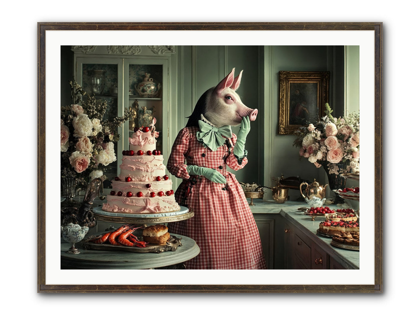 Sweet Makers' Guild No.2 Framed Print - Slimwoods Black/Gold 40x30