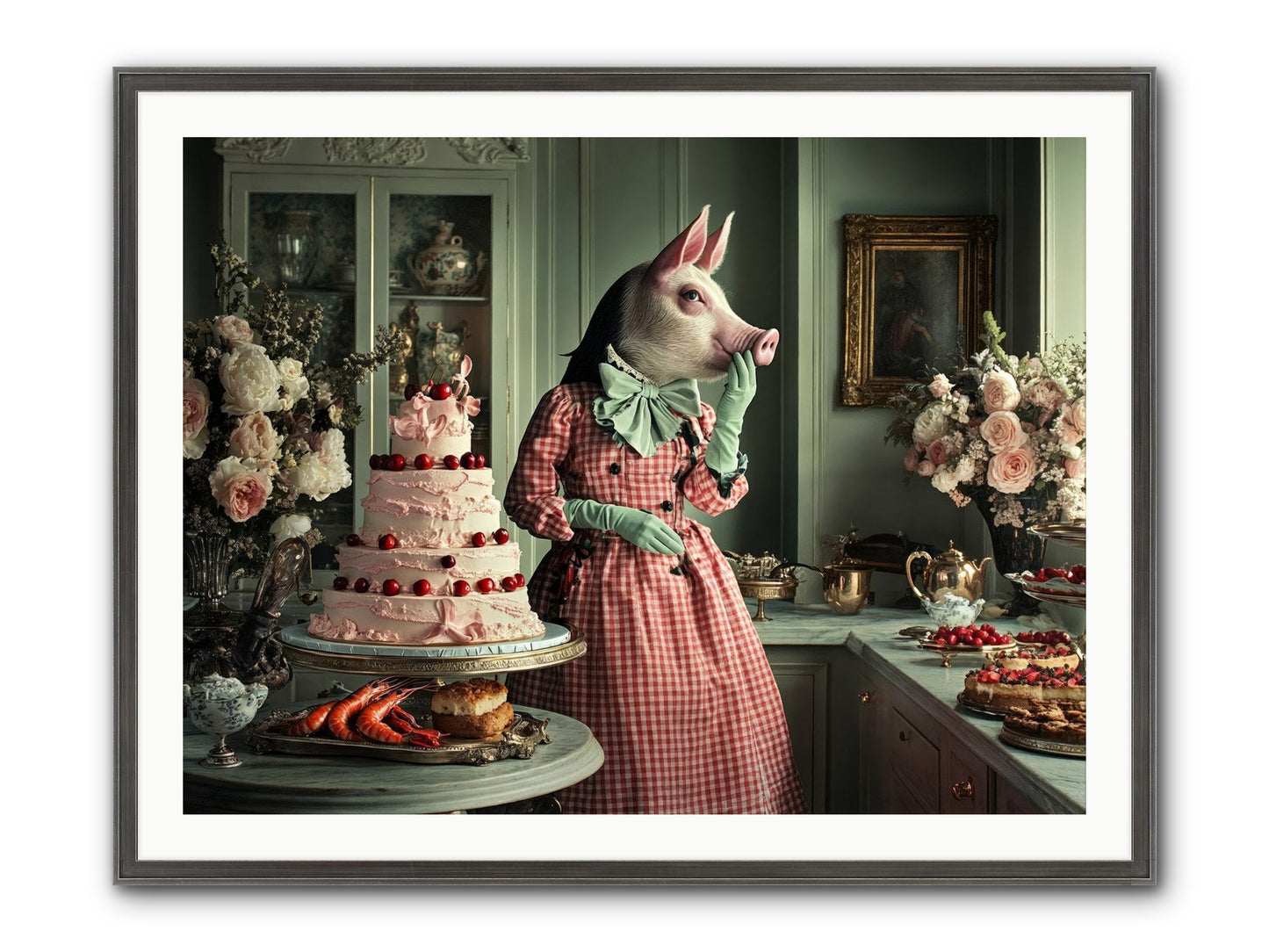 Sweet Makers' Guild No.2 Framed Print - Slimwoods Black/Silver 40x30