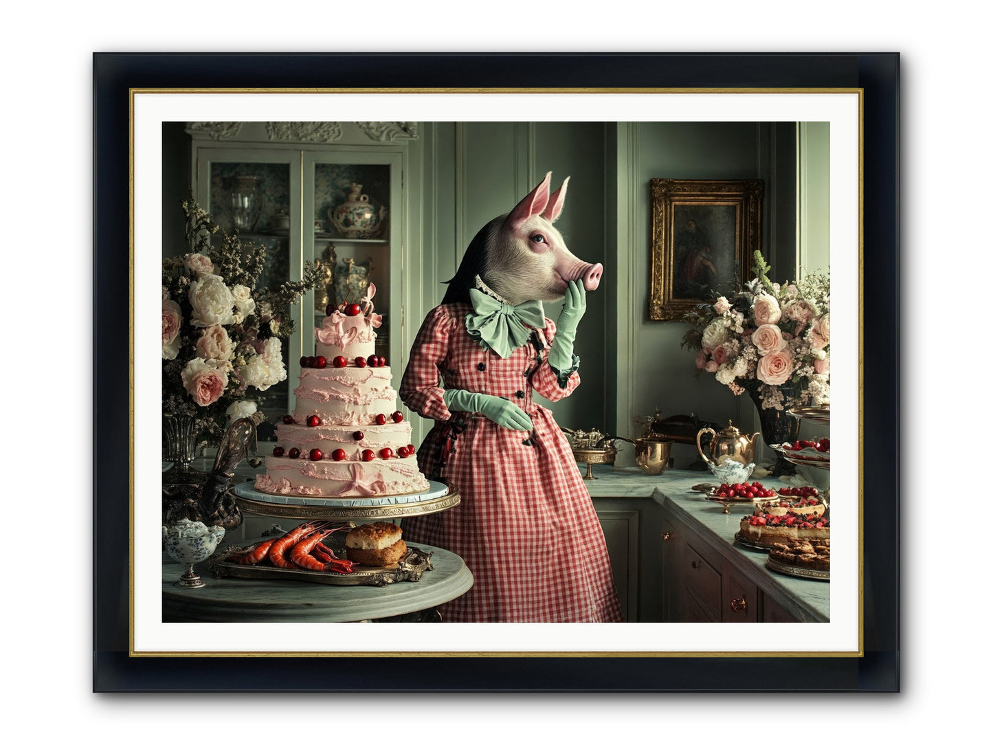 Sweet Makers' Guild No.2 Framed Print - Wide Black w/Gold 48x36