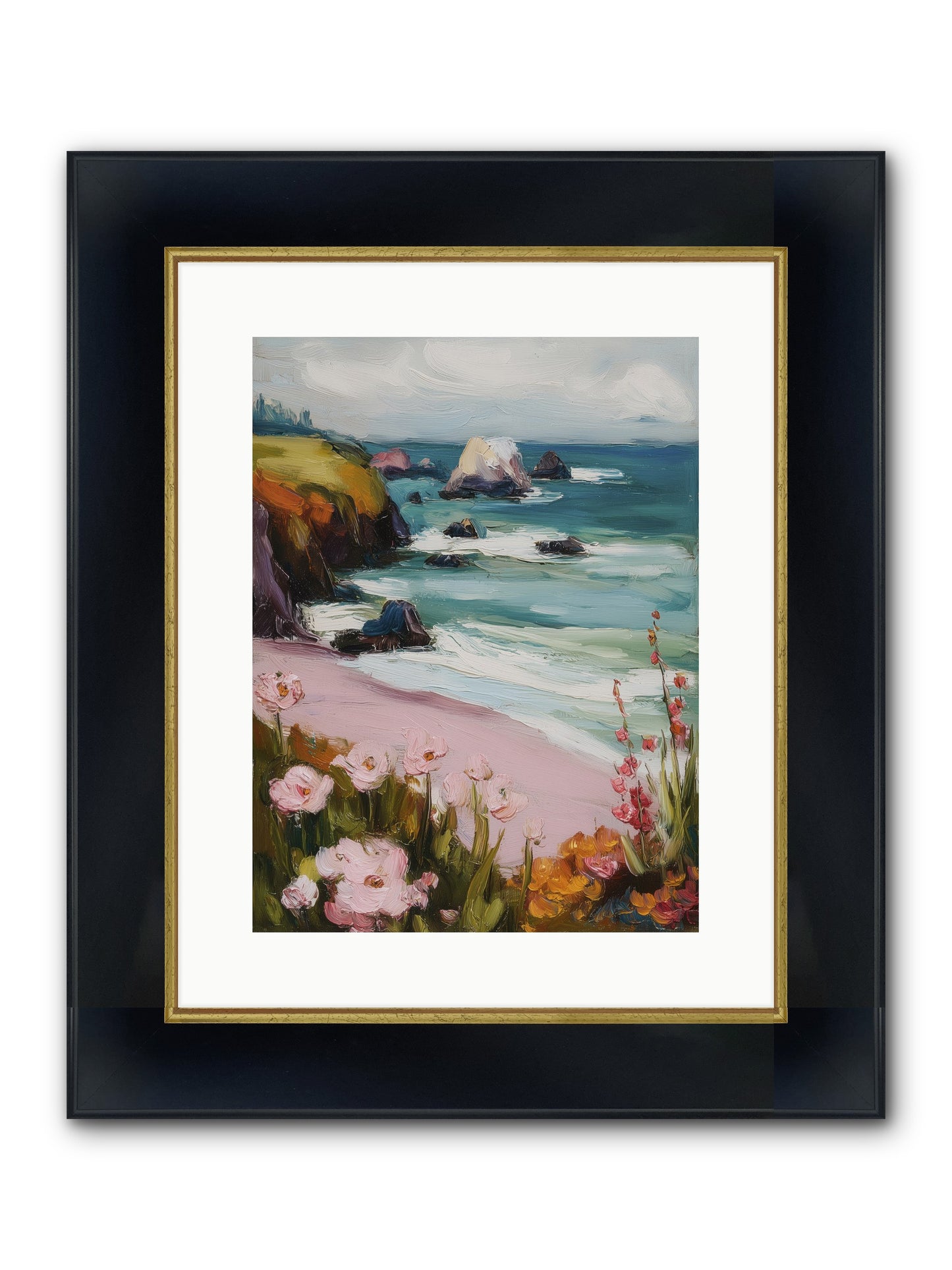 Sweet Melancholy Framed Print - Wide Black w/Gold 12x16