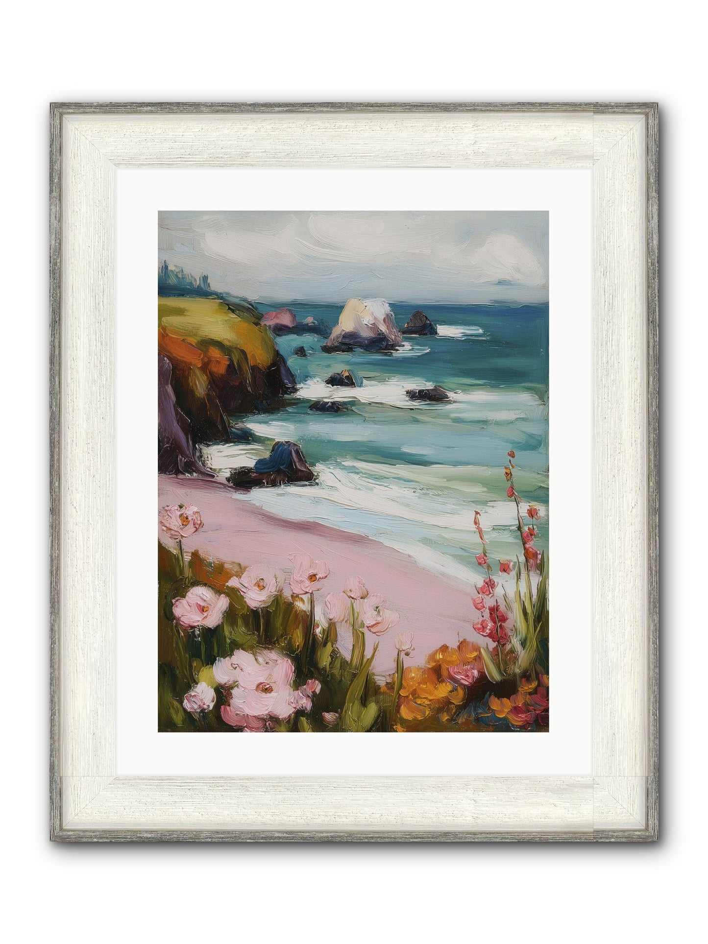 Sweet Melancholy Framed Print - Driftwood White 18x24