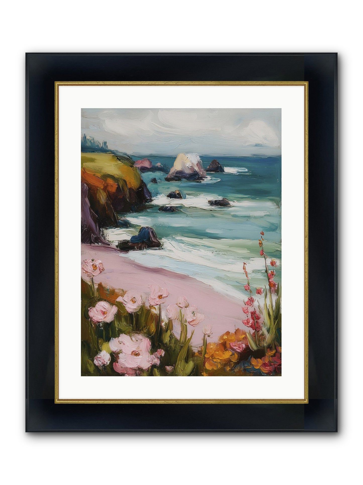 Sweet Melancholy Framed Print - Wide Black w/Gold 18x24