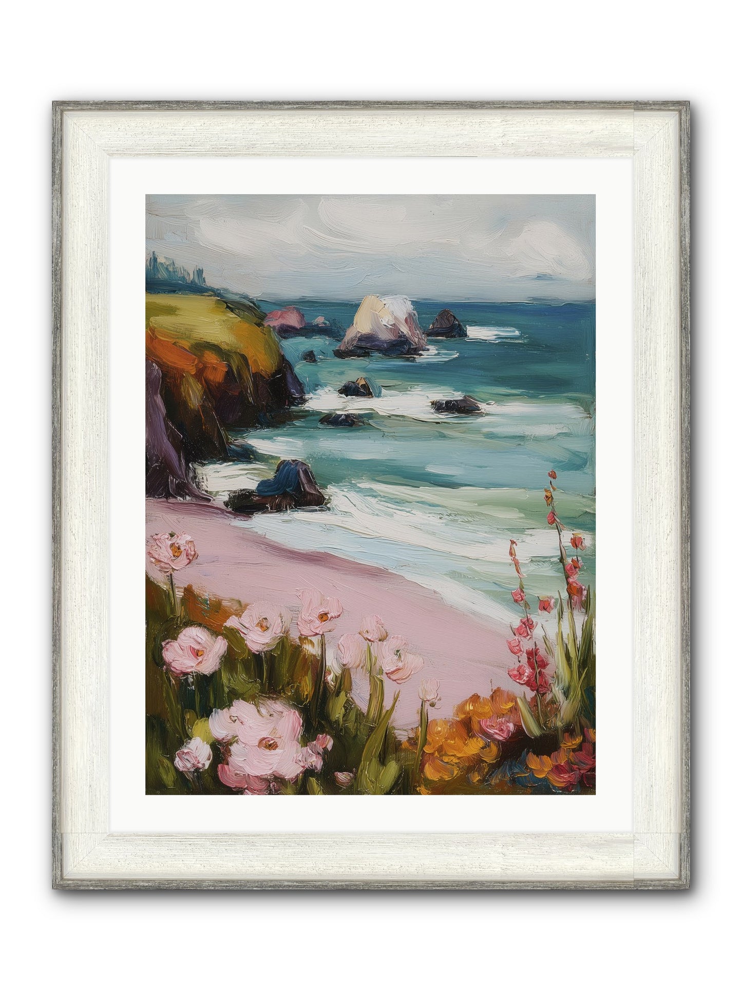 Sweet Melancholy Framed Print - Driftwood White 24x32
