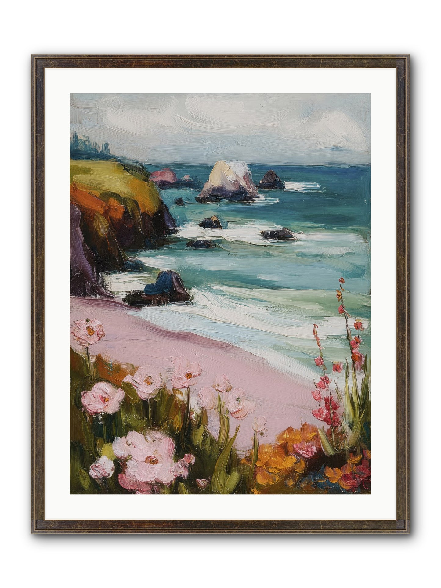 Sweet Melancholy Framed Print - Slimwoods Black/Gold 24x32