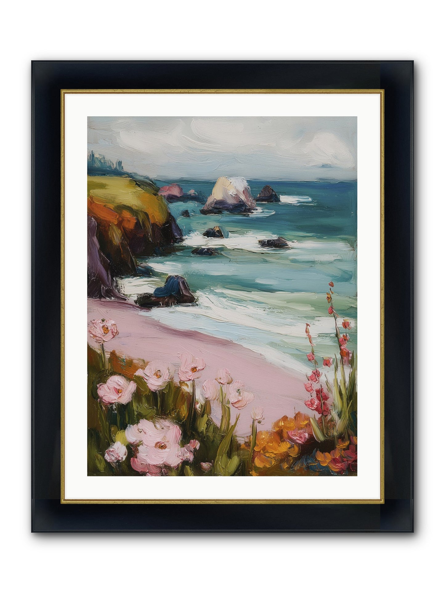 Sweet Melancholy Framed Print - Wide Black w/Gold 24x32