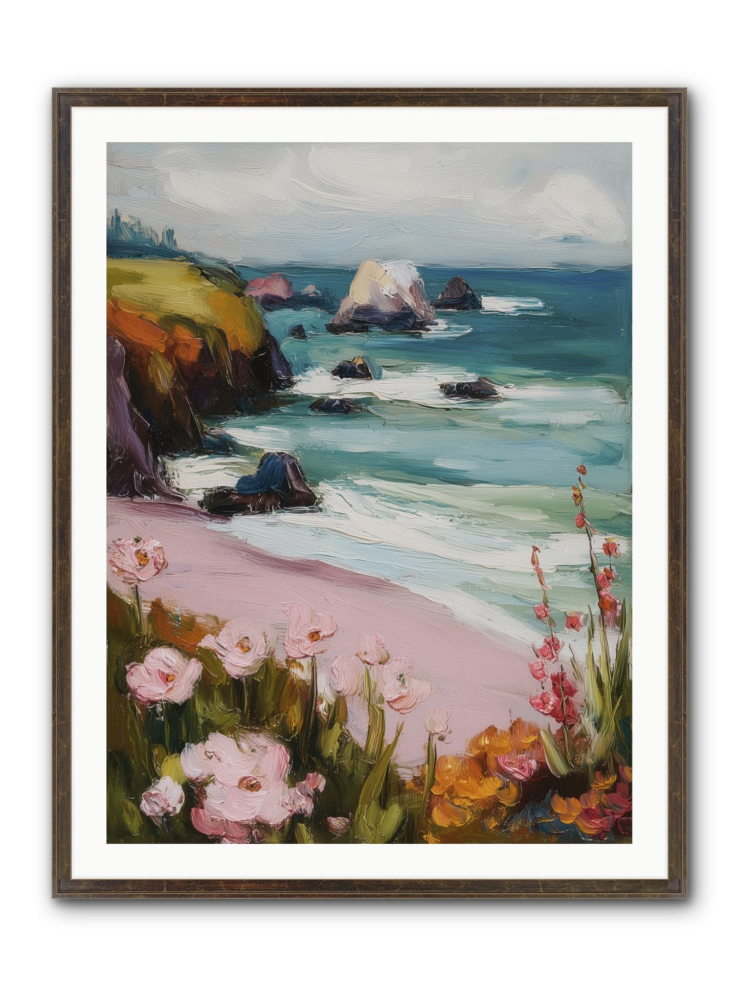 Sweet Melancholy Framed Print - Slimwoods Black/Gold 30x40