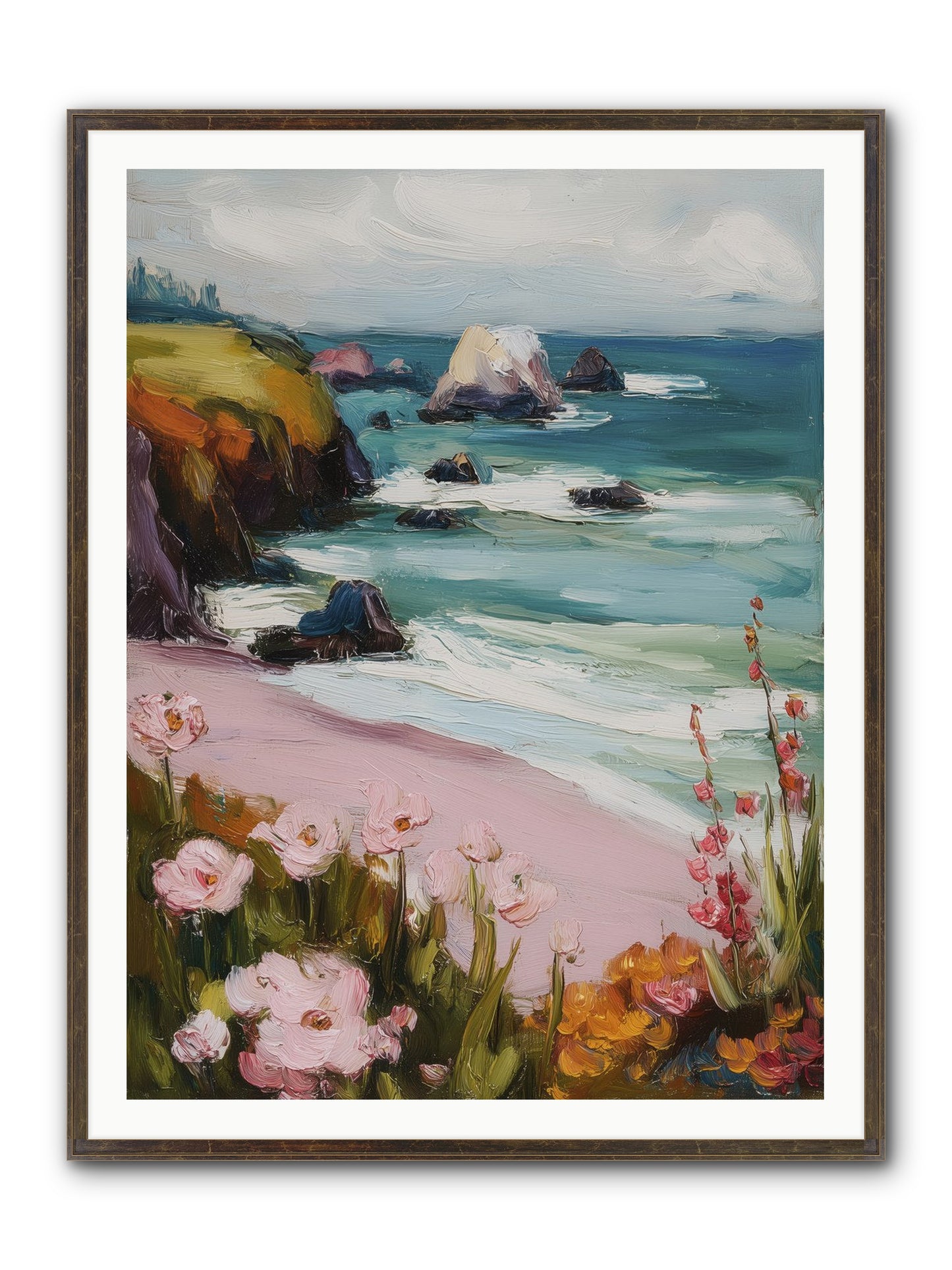 Sweet Melancholy Framed Print - Slimwoods Black/Gold 36x48