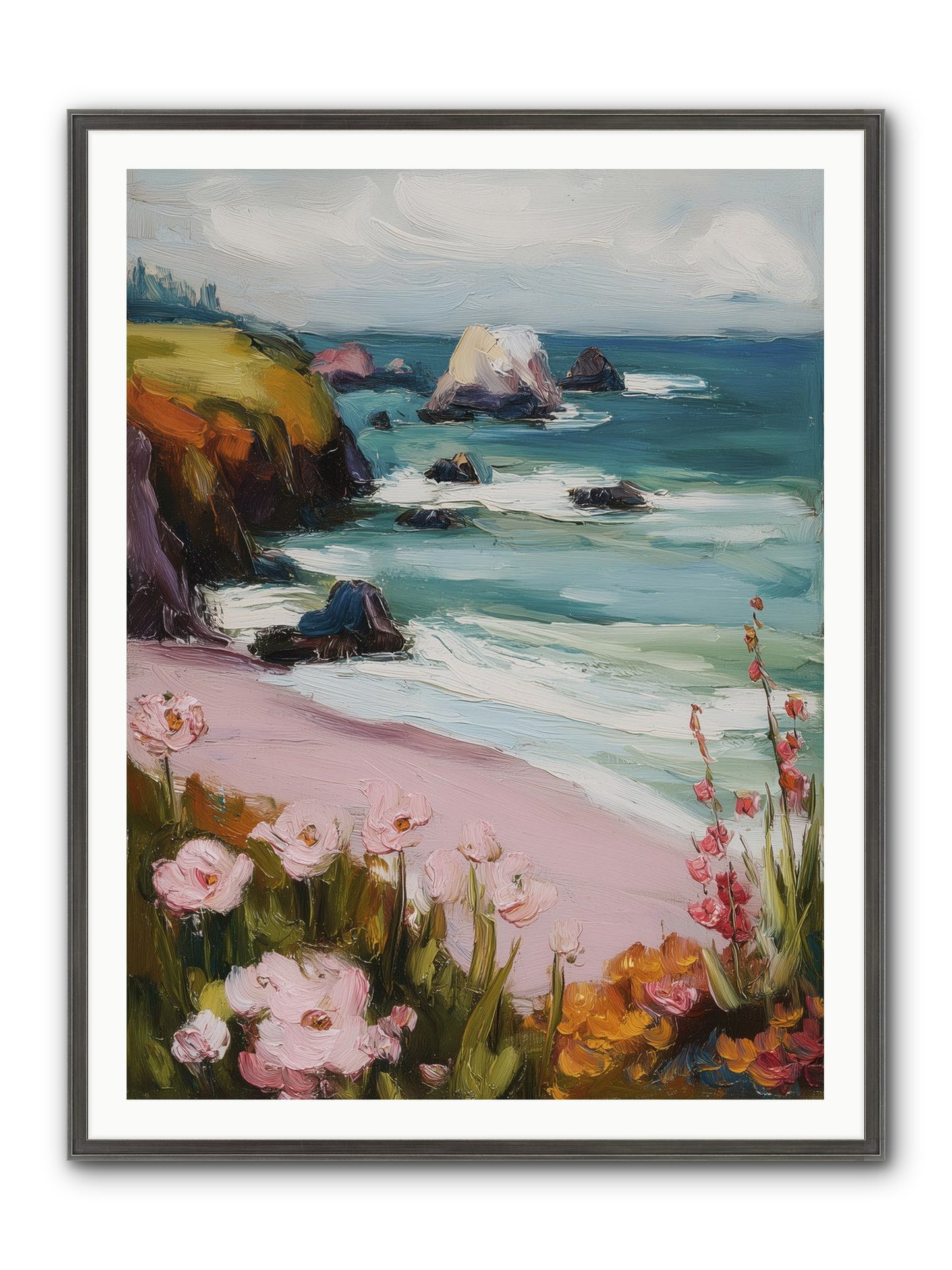 Sweet Melancholy Framed Print - Slimwoods Black/Silver 36x48