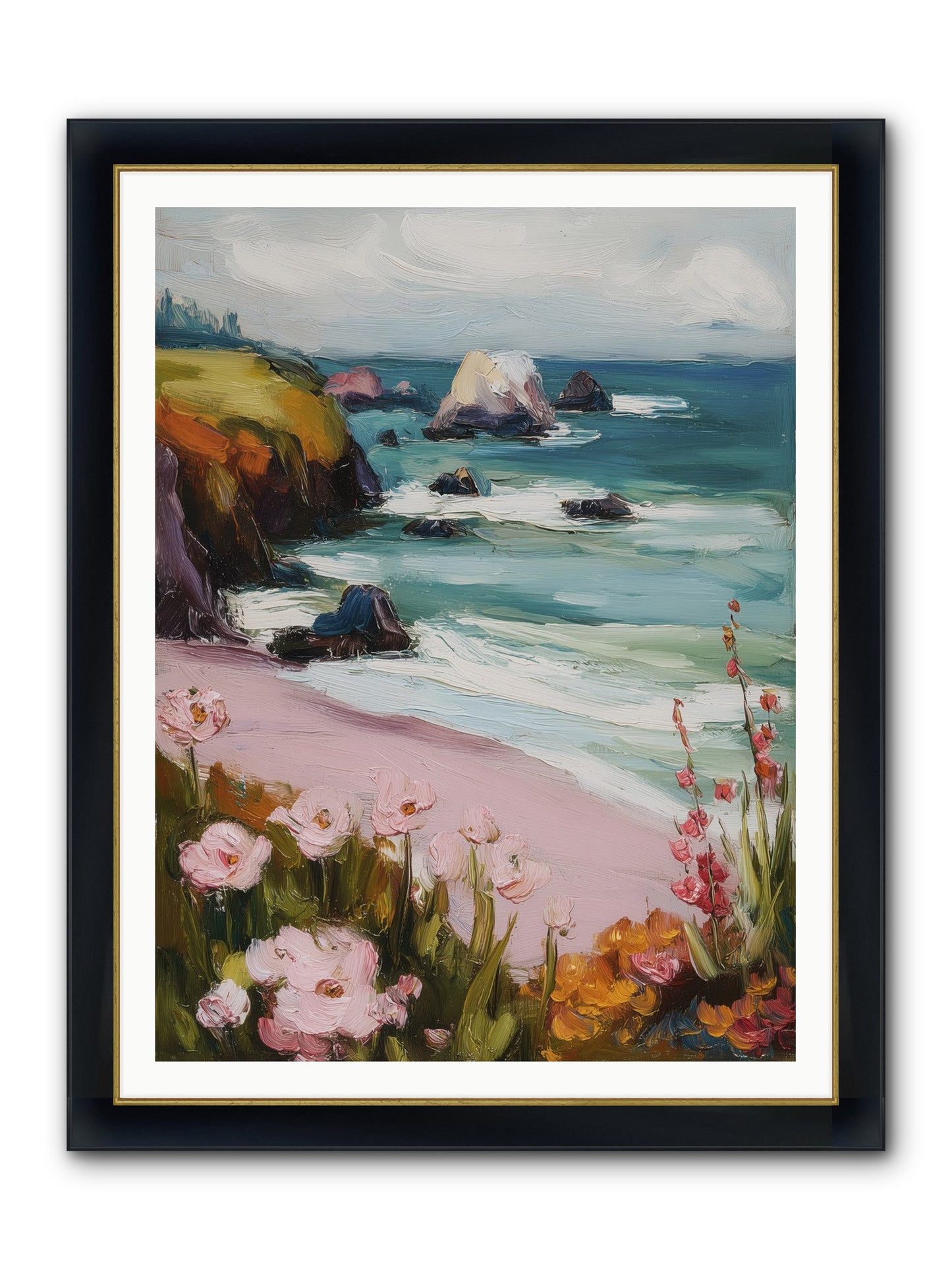 Sweet Melancholy Framed Print - Wide Black w/Gold 36x48