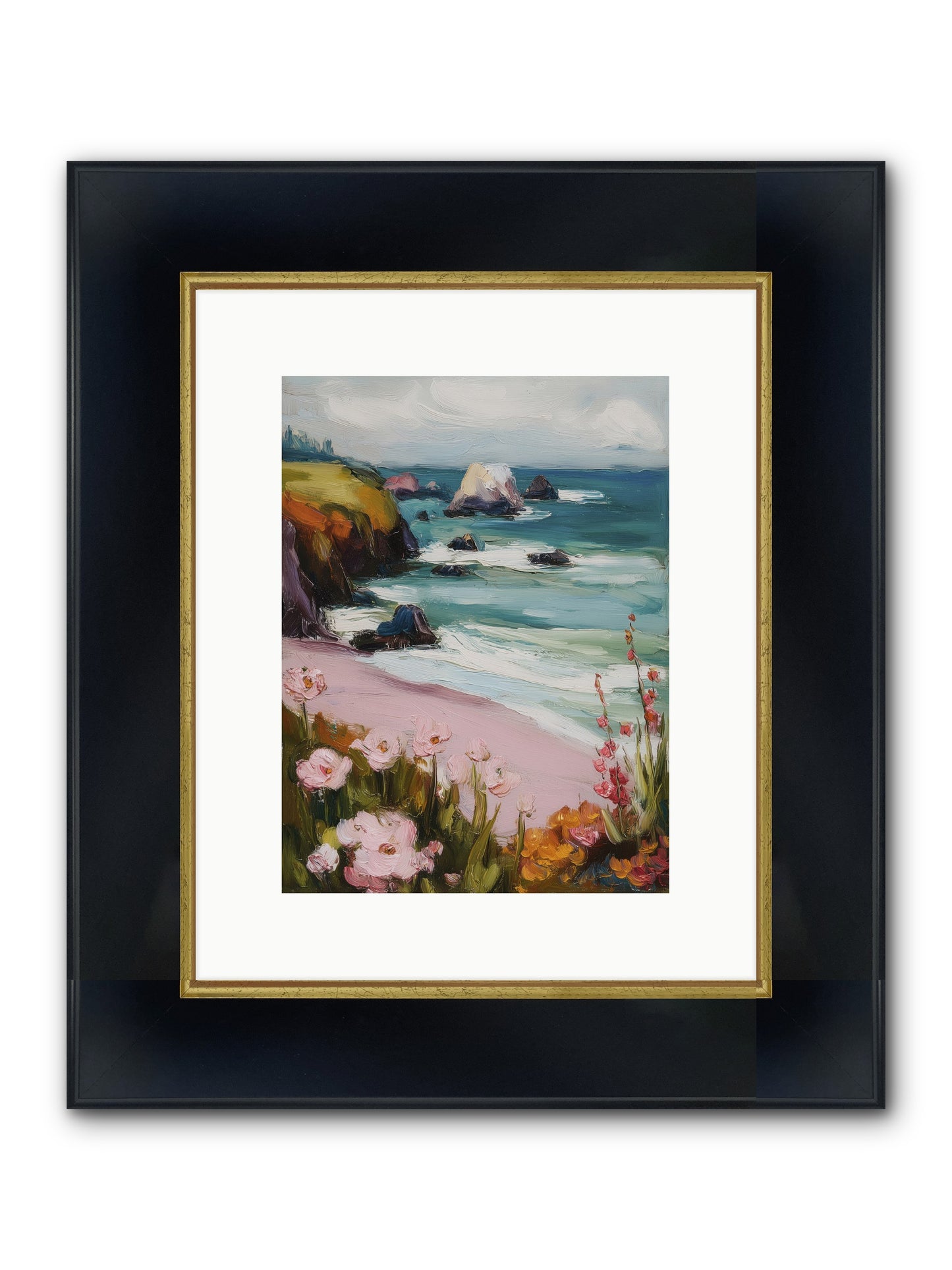 Sweet Melancholy Framed Print - Wide Black w/Gold 9x12