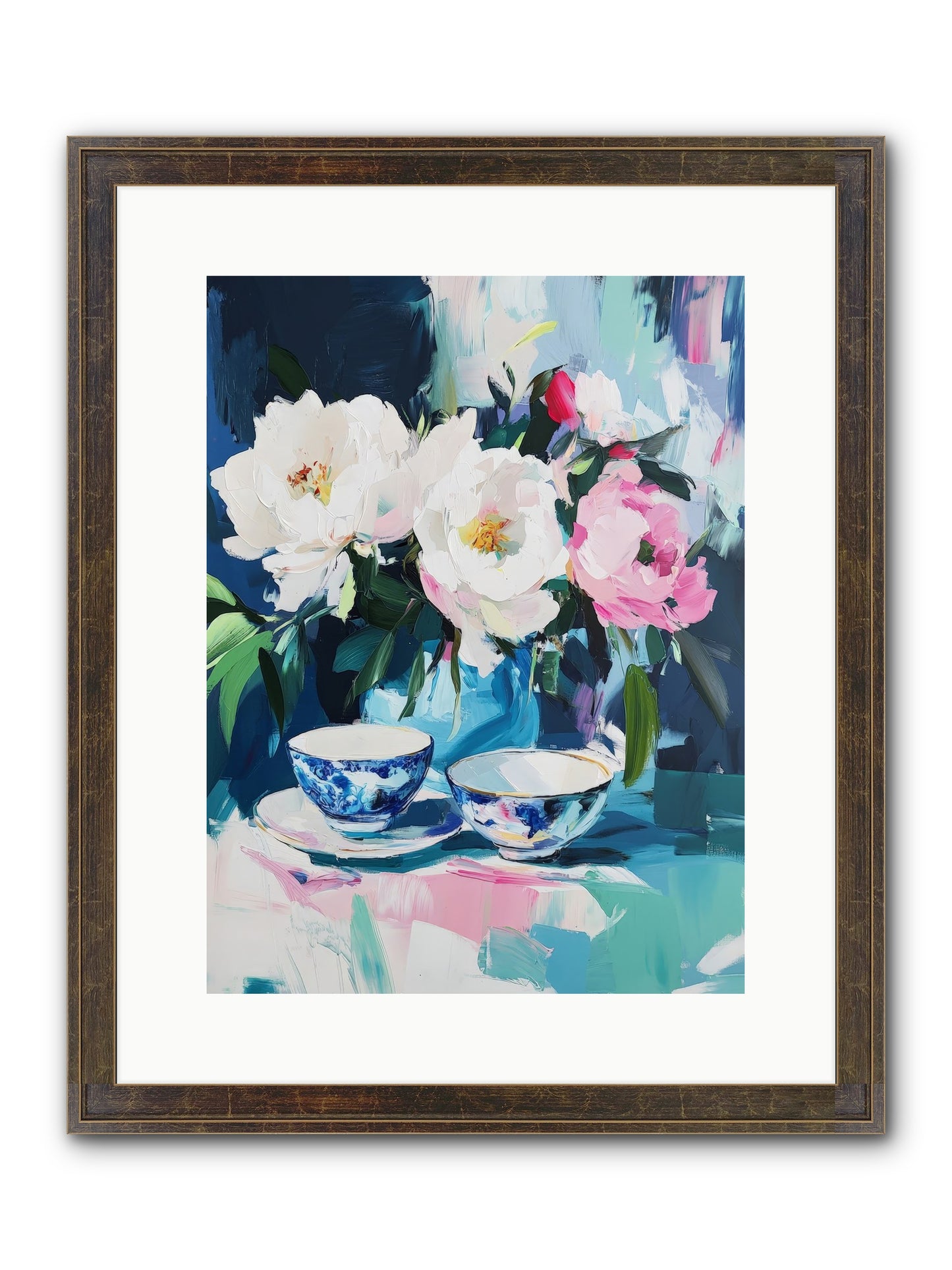 Sweet Petal Ceremony Framed Print - Slimwoods Black/Gold 12x16