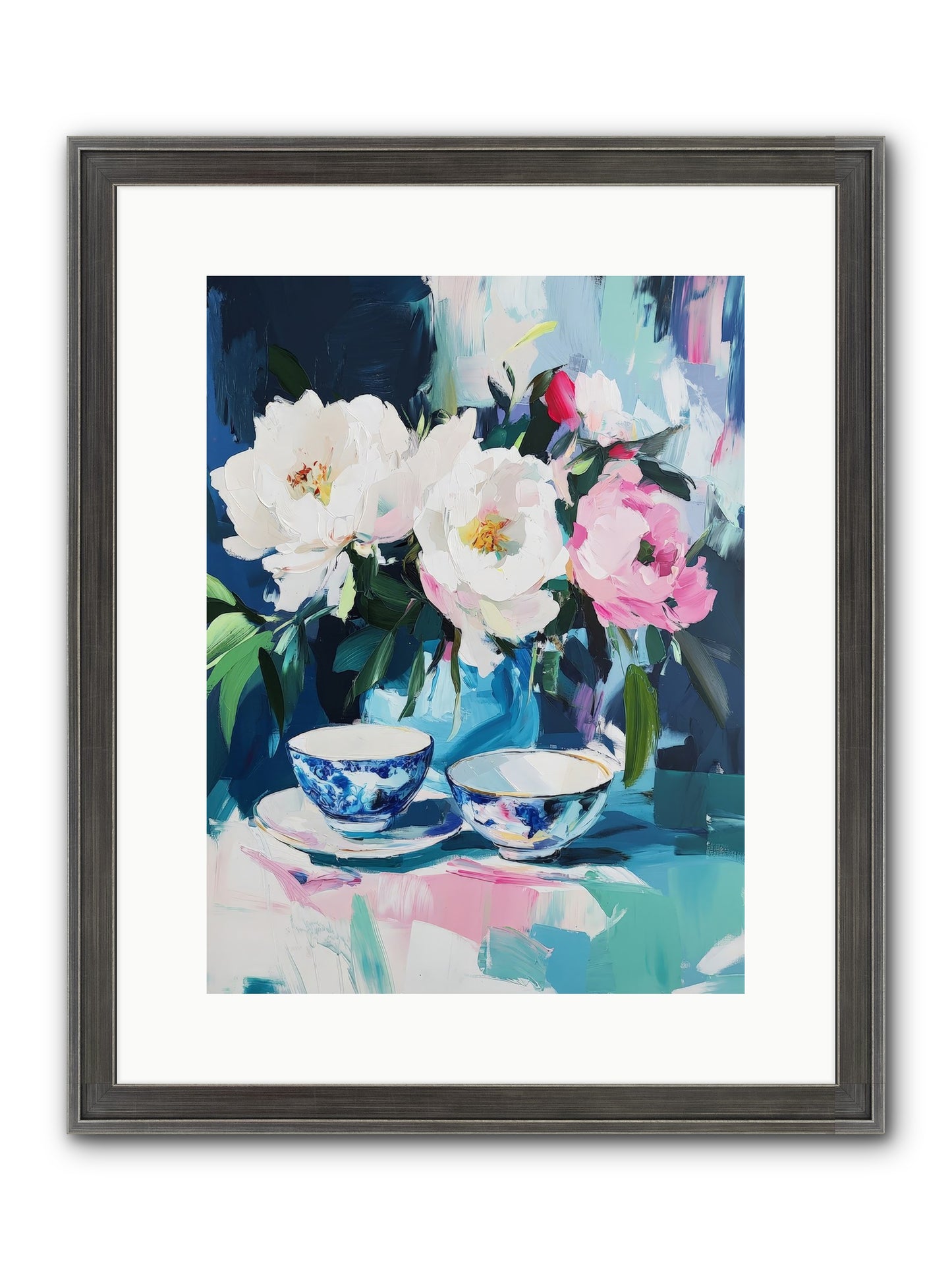 Sweet Petal Ceremony Framed Print - Slimwoods Black/Silver 12x16
