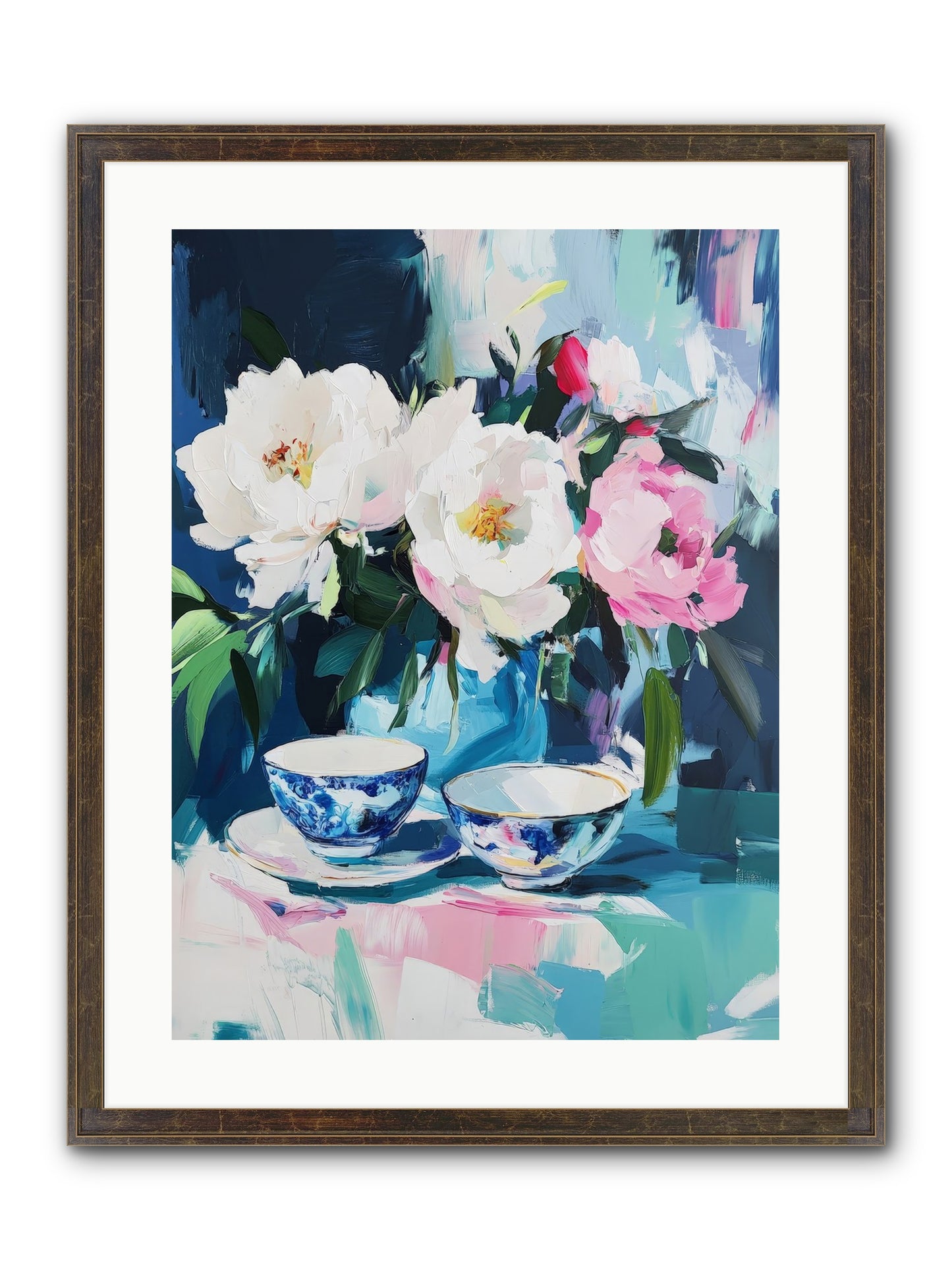 Sweet Petal Ceremony Framed Print - Slimwoods Black/Gold 18x24