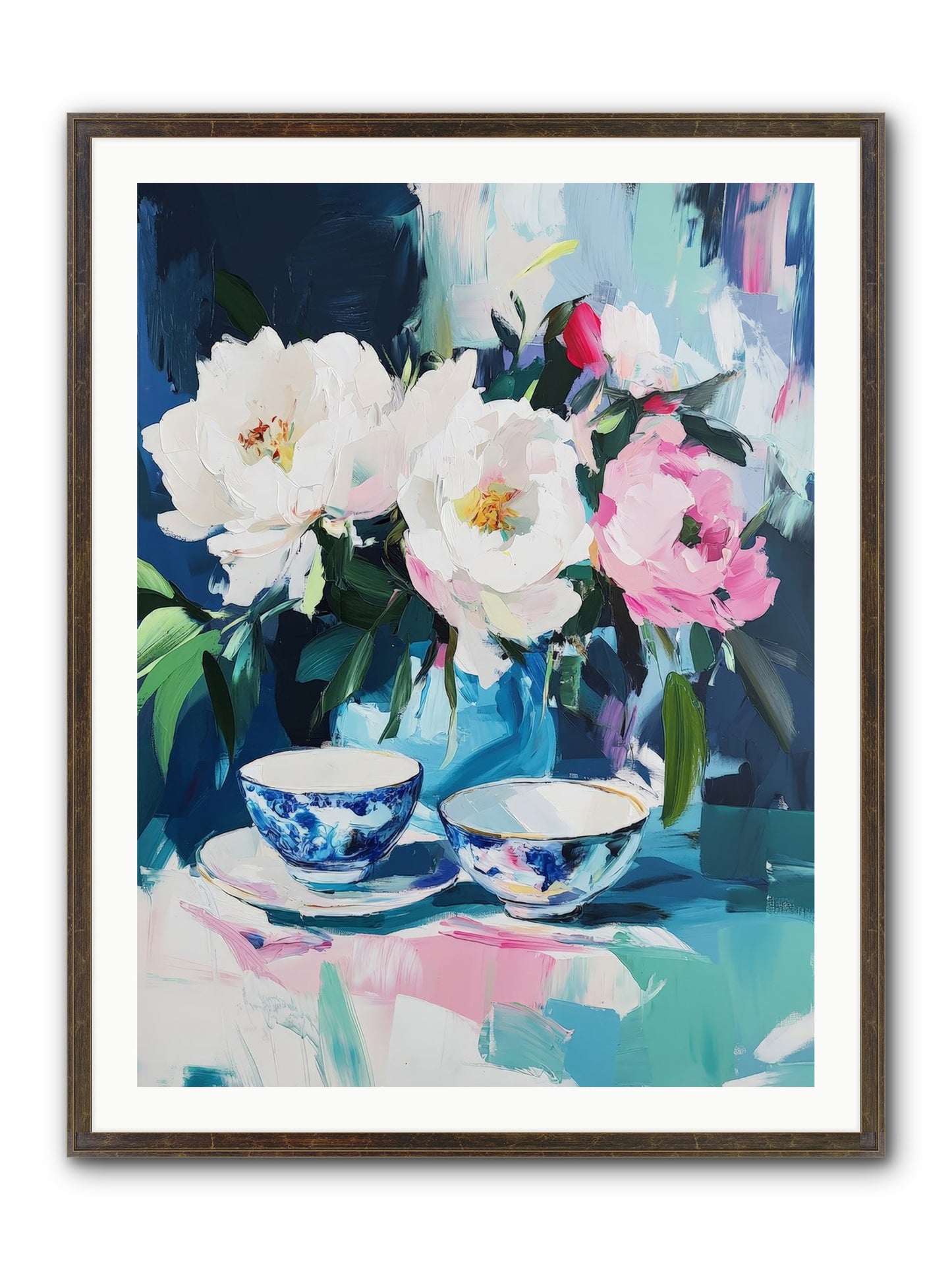 Sweet Petal Ceremony Framed Print - Slimwoods Black/Gold 30x40