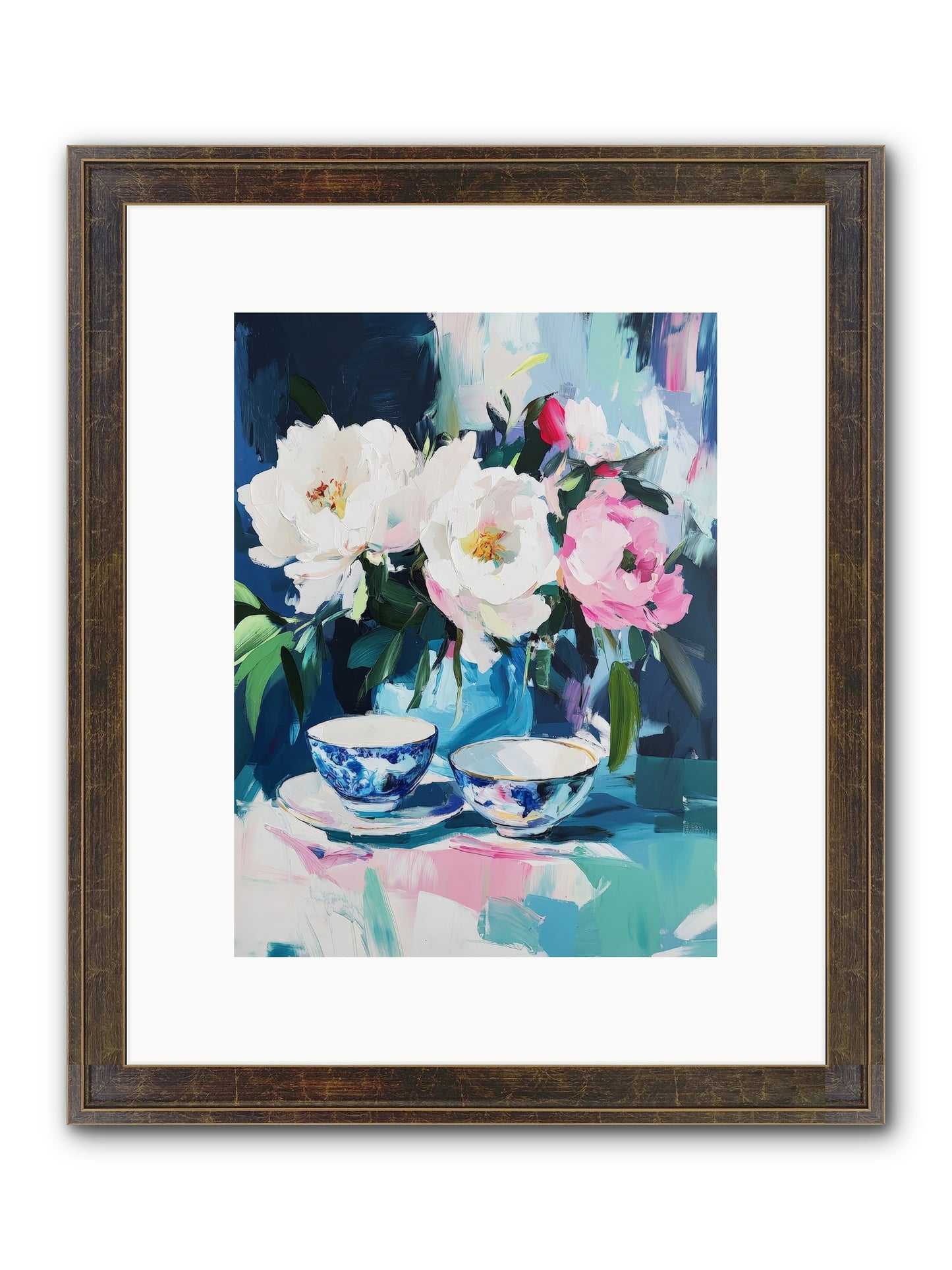 Sweet Petal Ceremony Framed Print - Slimwoods Black/Gold 9x12