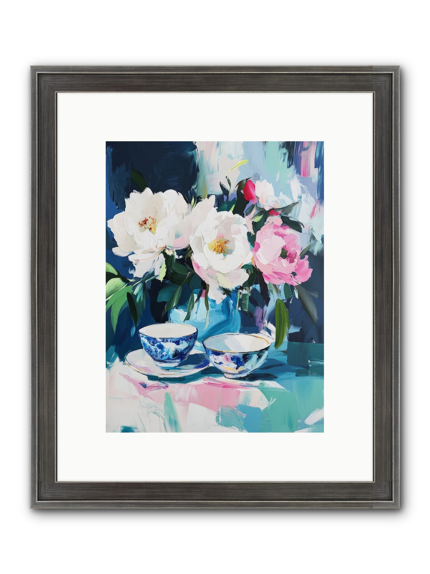 Sweet Petal Ceremony Framed Print - Slimwoods Black/Silver 9x12