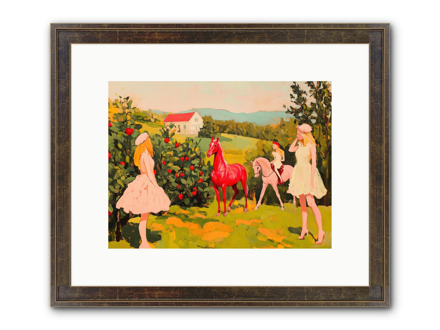 Sweet Secret Grove Framed Print - Slimwoods Black/Gold 12x9