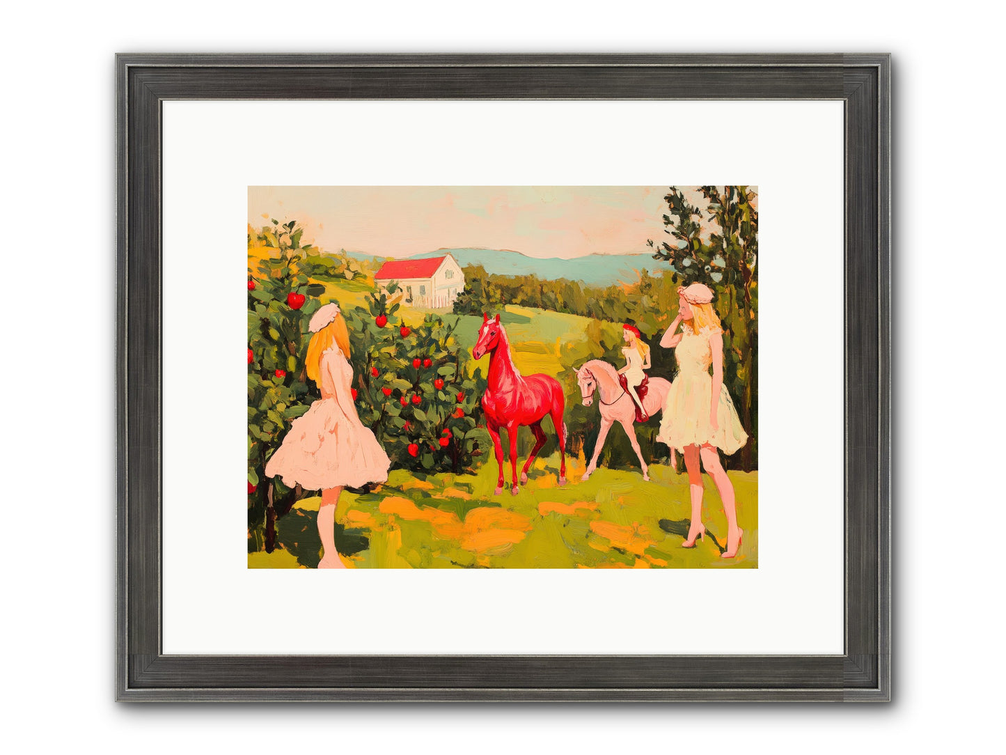 Sweet Secret Grove Framed Print - Slimwoods Black/Silver 12x9