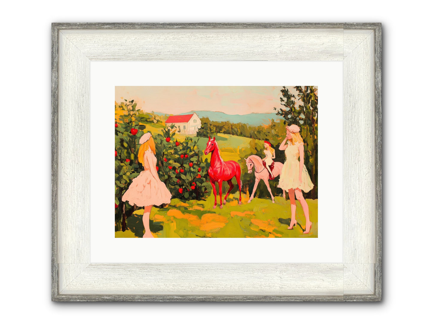 Sweet Secret Grove Framed Print - Driftwood White 16x12