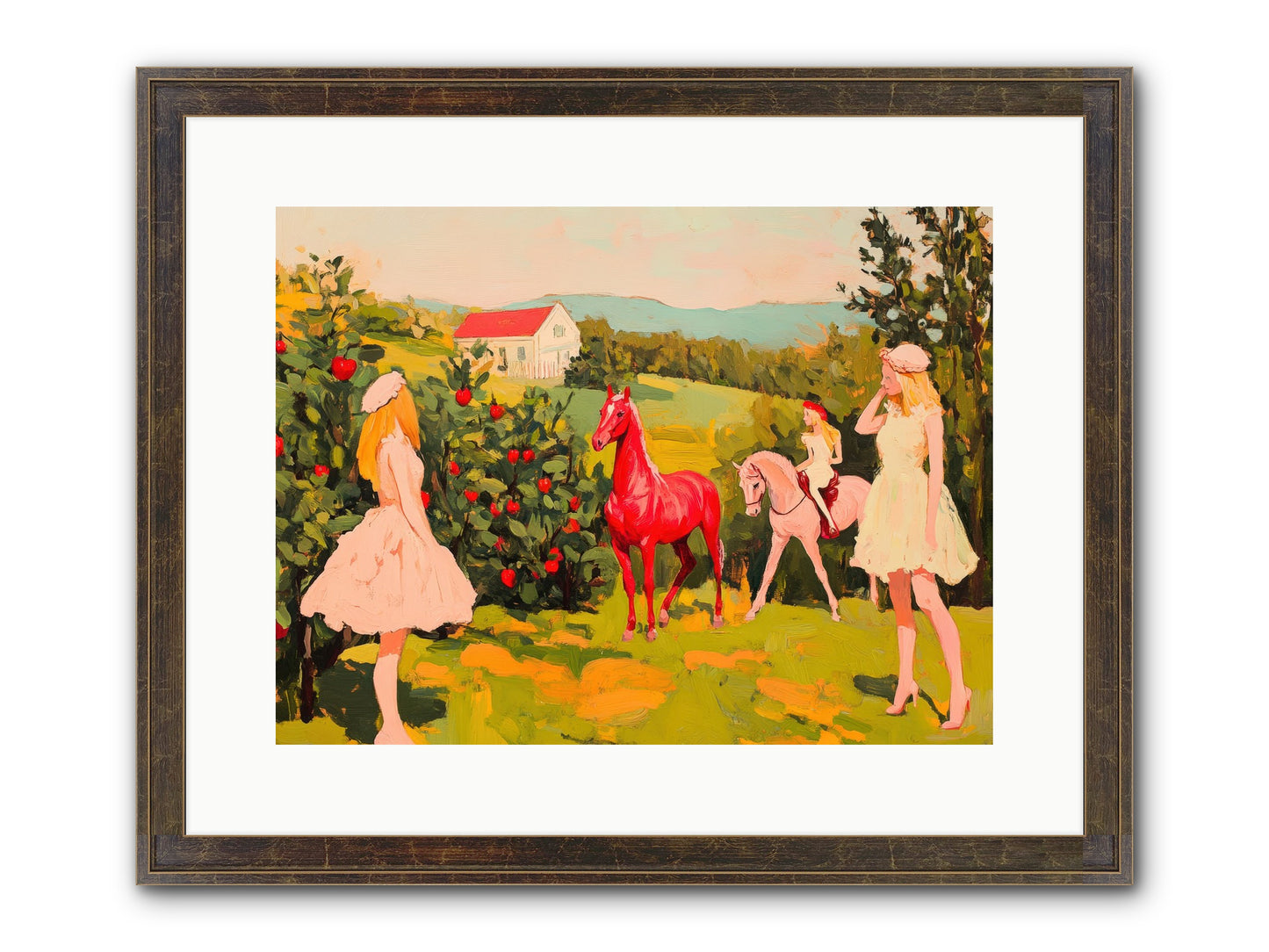 Sweet Secret Grove Framed Print - Slimwoods Black/Gold 16x12