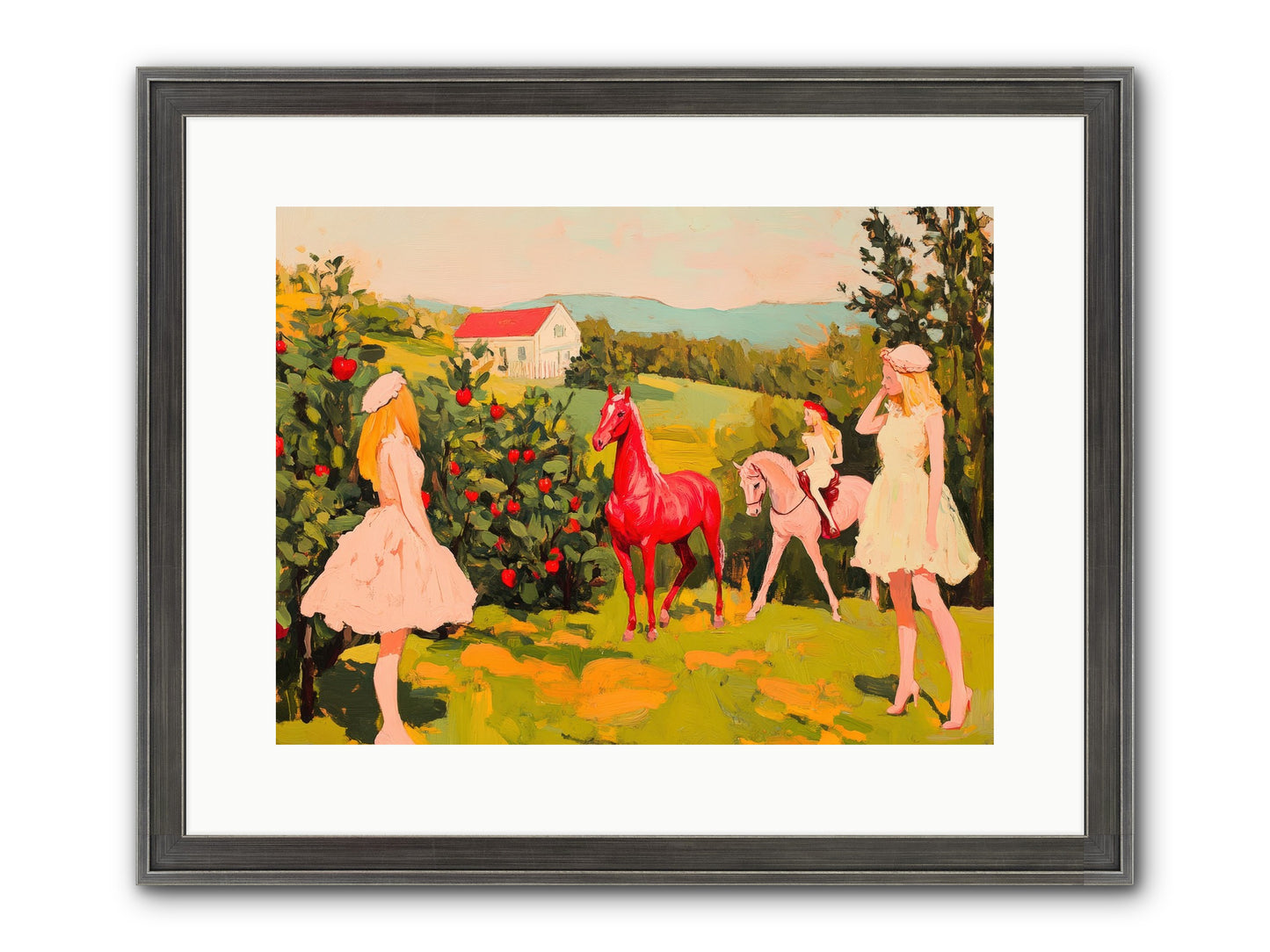 Sweet Secret Grove Framed Print - Slimwoods Black/Silver 16x12