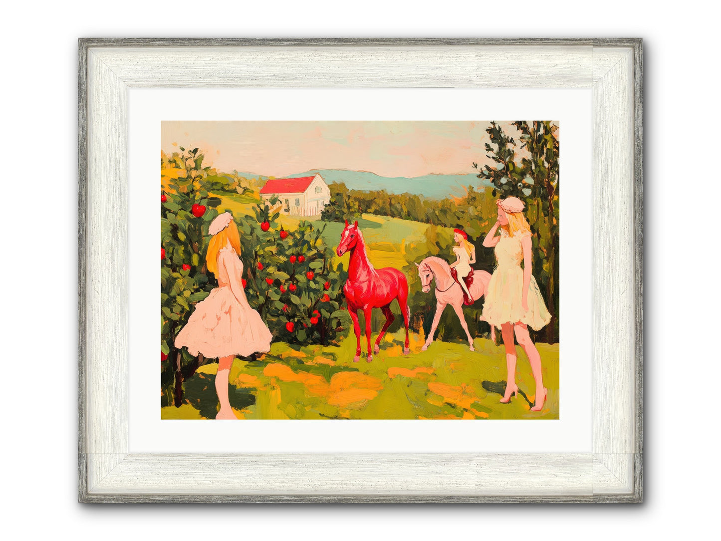 Sweet Secret Grove Framed Print - Driftwood White 24x18
