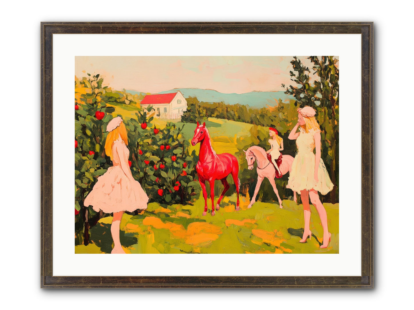 Sweet Secret Grove Framed Print - Slimwoods Black/Gold 24x18